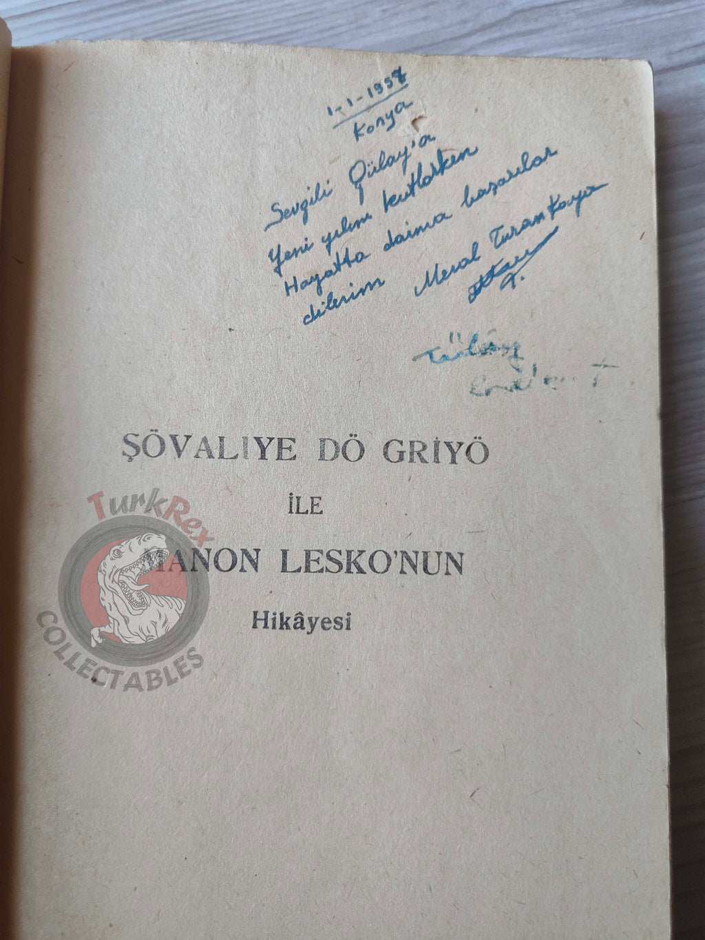 Antoine François Prévost – Manon Lescaut 1944 1st Illustrated Turkish Book Turkey
