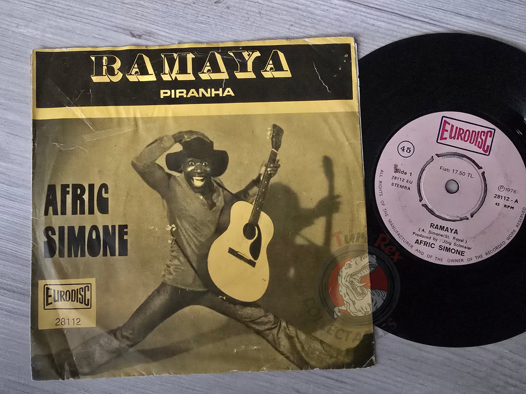Afric Simone – Ramaya / Piranha 7" Turkish Pressing Vinyl Turkey Edition