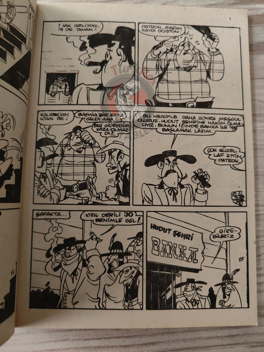 Lucky Luke - Contre Joss Jamon 1980s Turkish Comic Turkey Tom and Jerry