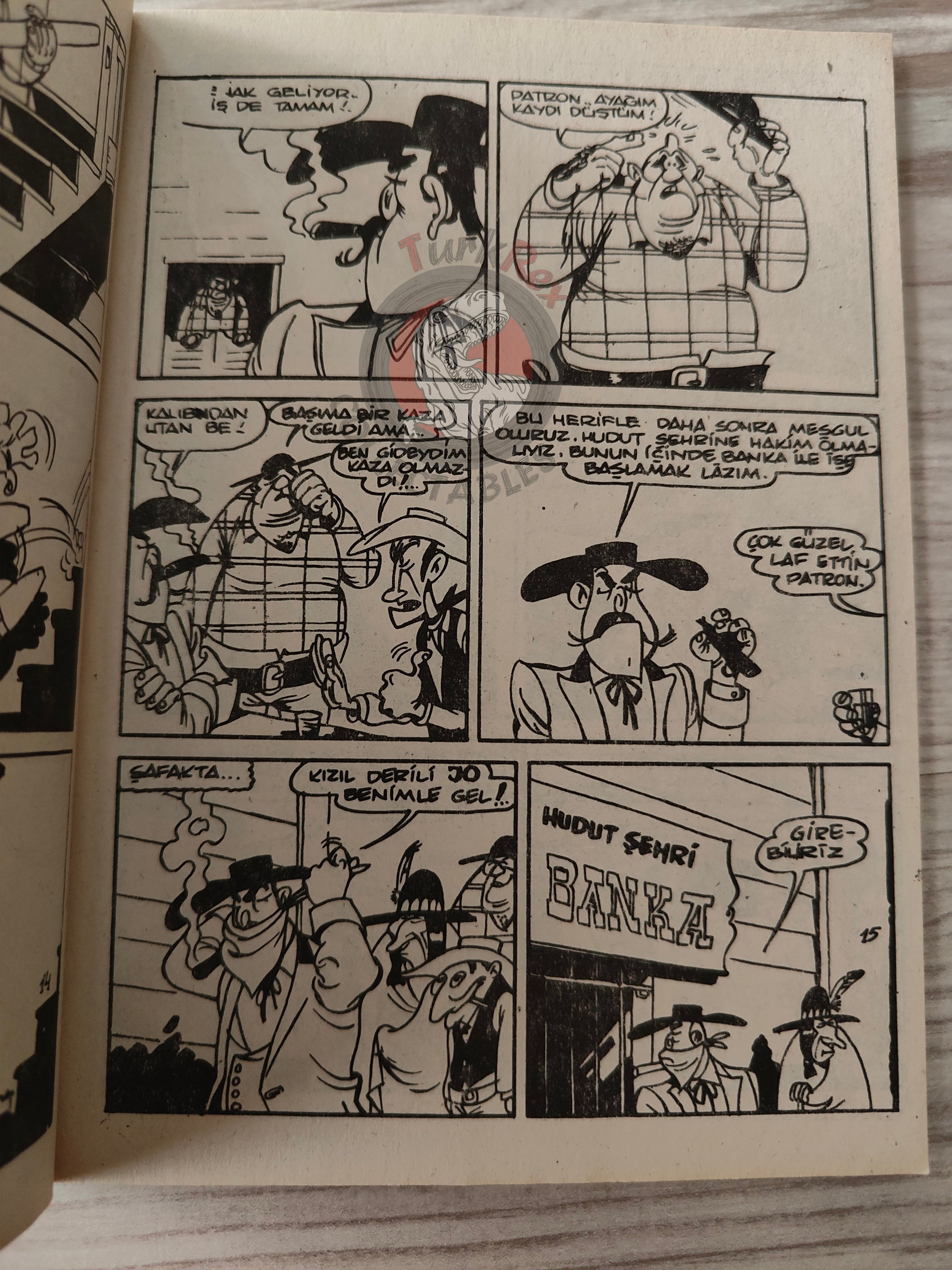 Lucky Luke - Contre Joss Jamon 1980s Turkish Comic Turkey Tom and Jerry