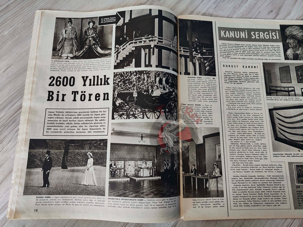Hayat 1959 Brigitte Bardot Turkish Mag Turkey Japan Crown Prince Akihito and Michiko May Britt