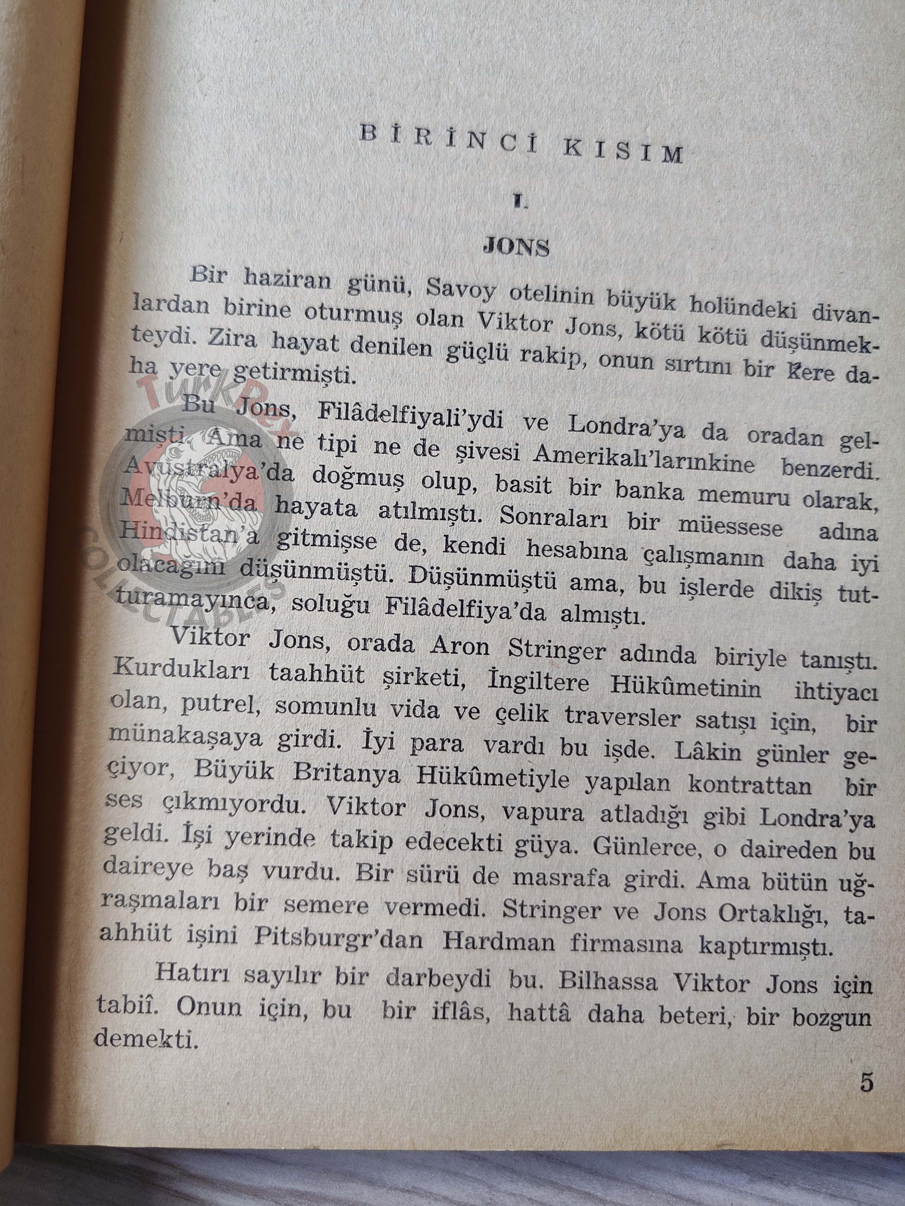 H. De Vere Stacpoole – The Man Who Lost Himself  1969 1st Turkish Book Turkey
