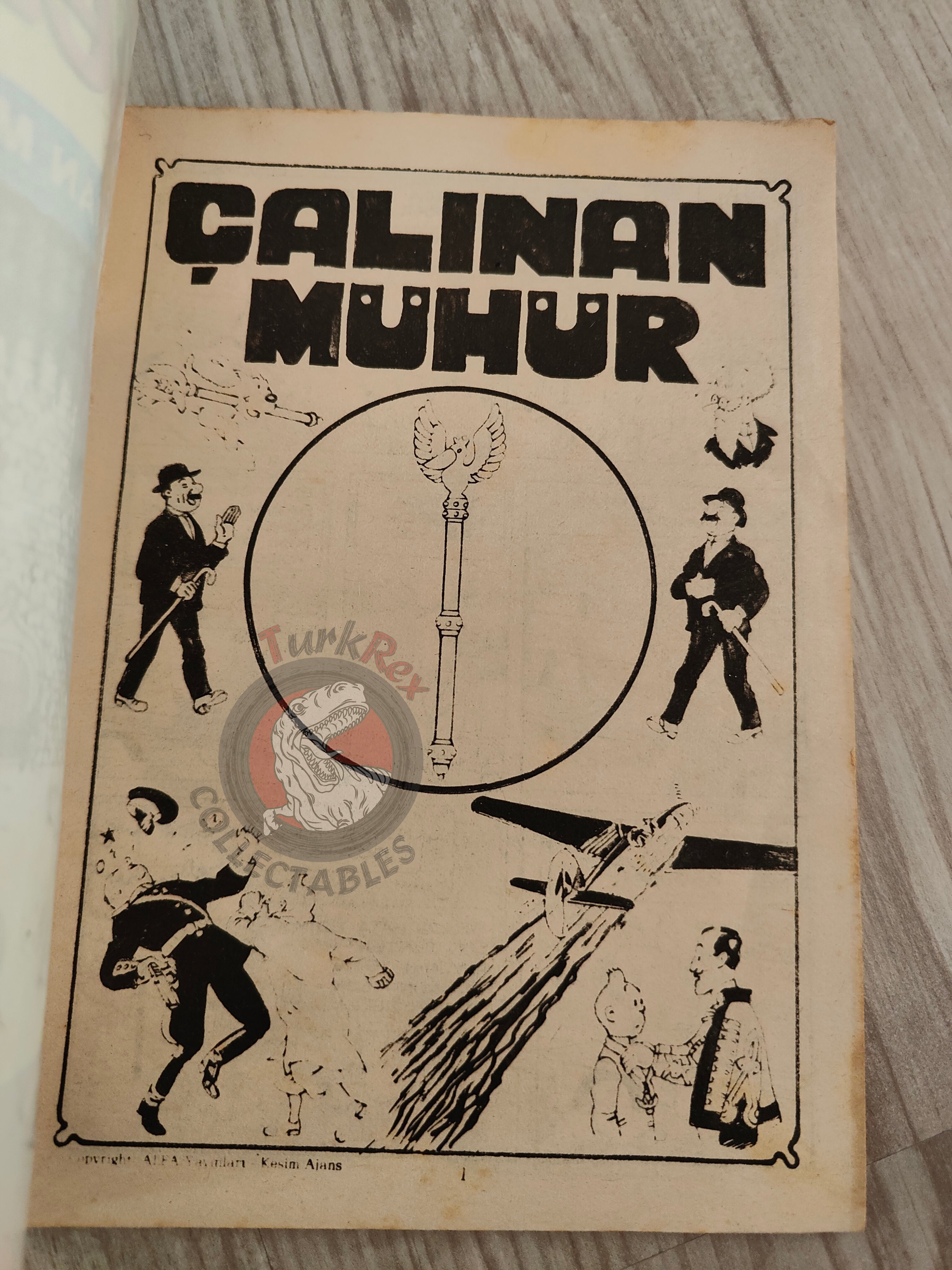 Tintin – King Ottokar’s Sceptre 1980s Turkish Edition Comic Turkey A