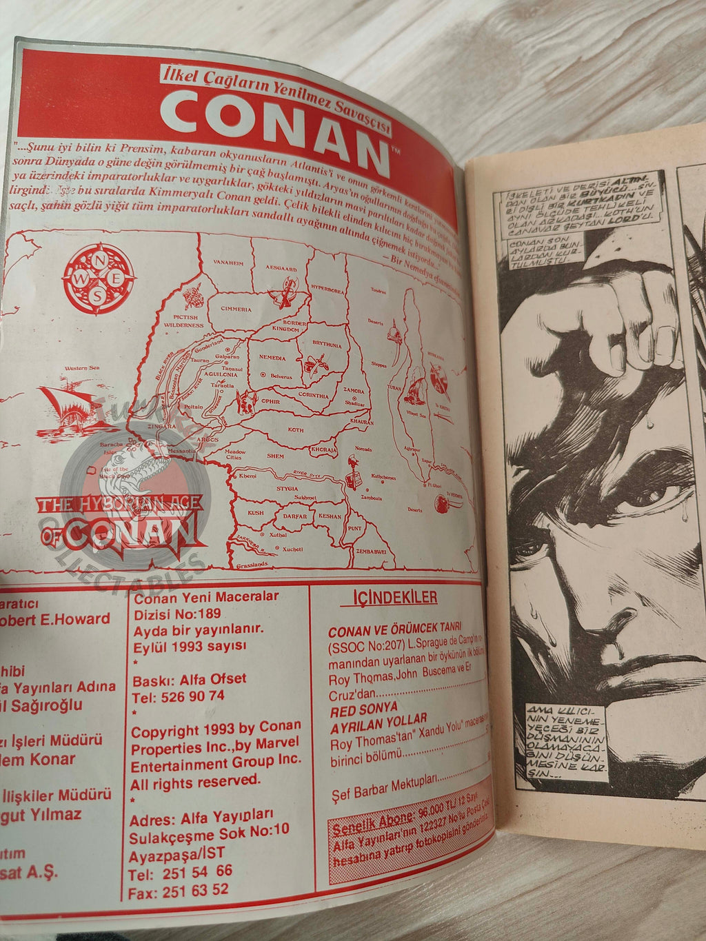 Conan Volume #32 Turkish Comic Turkey Conan & Tarzan Red Sonja #207