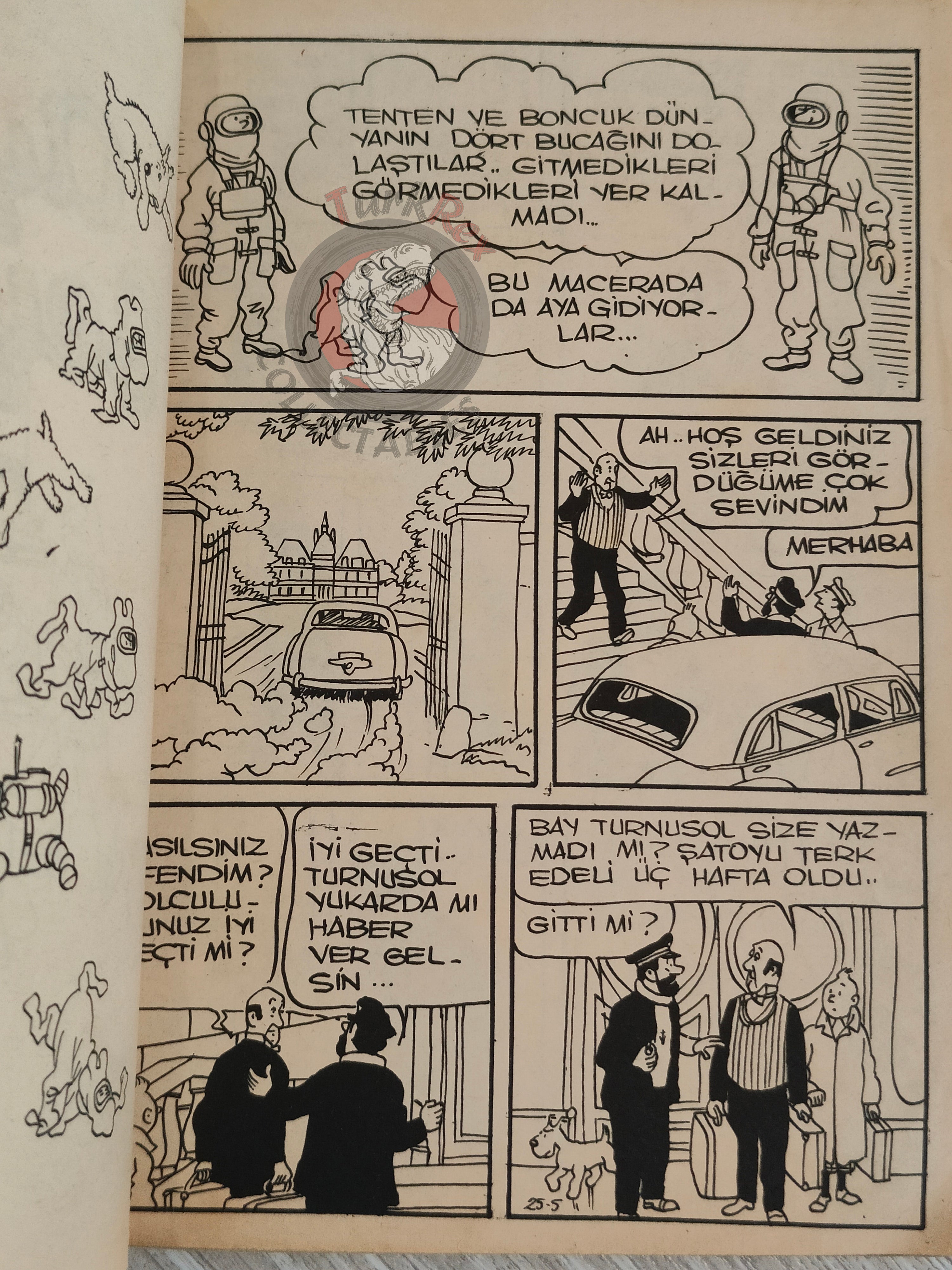 Tintin – Destination Moon 1972 Turkish Edition Comic Turkey