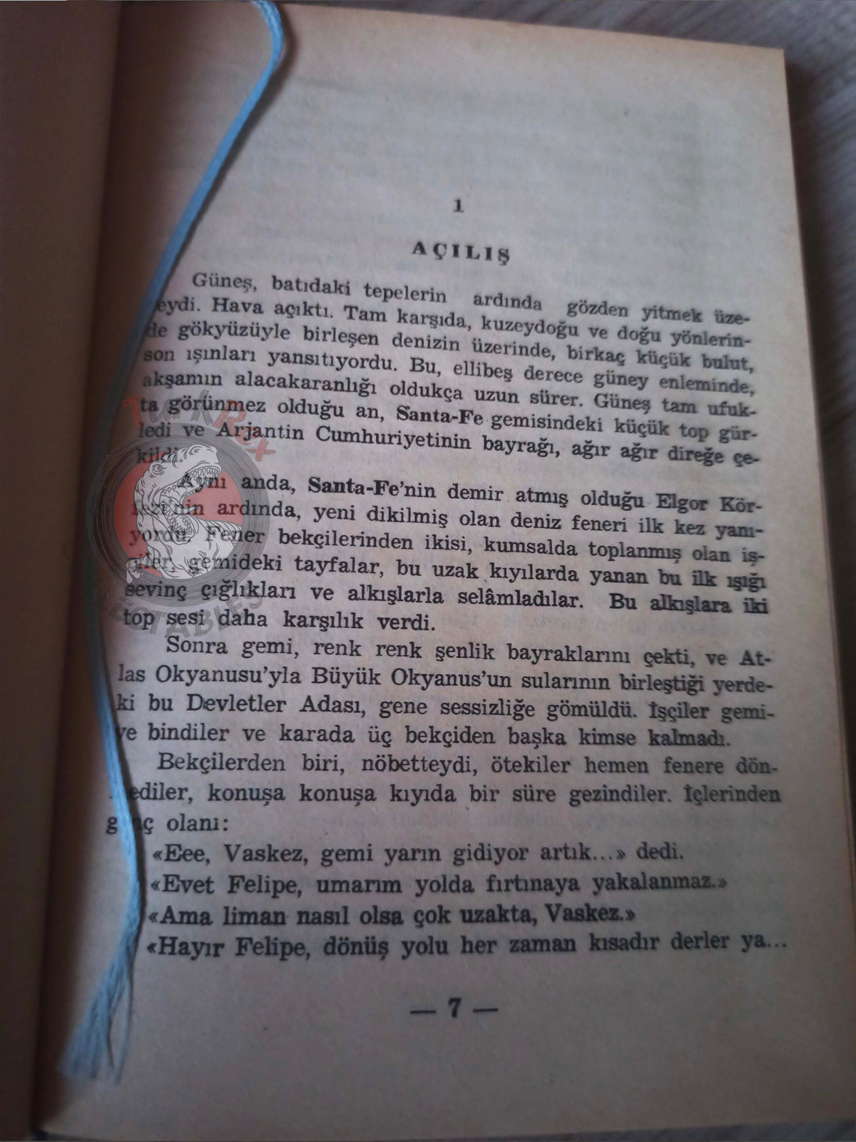 Jules Verne – The Lighthouse at the End of the World 1978 HC/DJ Turkish Book Turkey