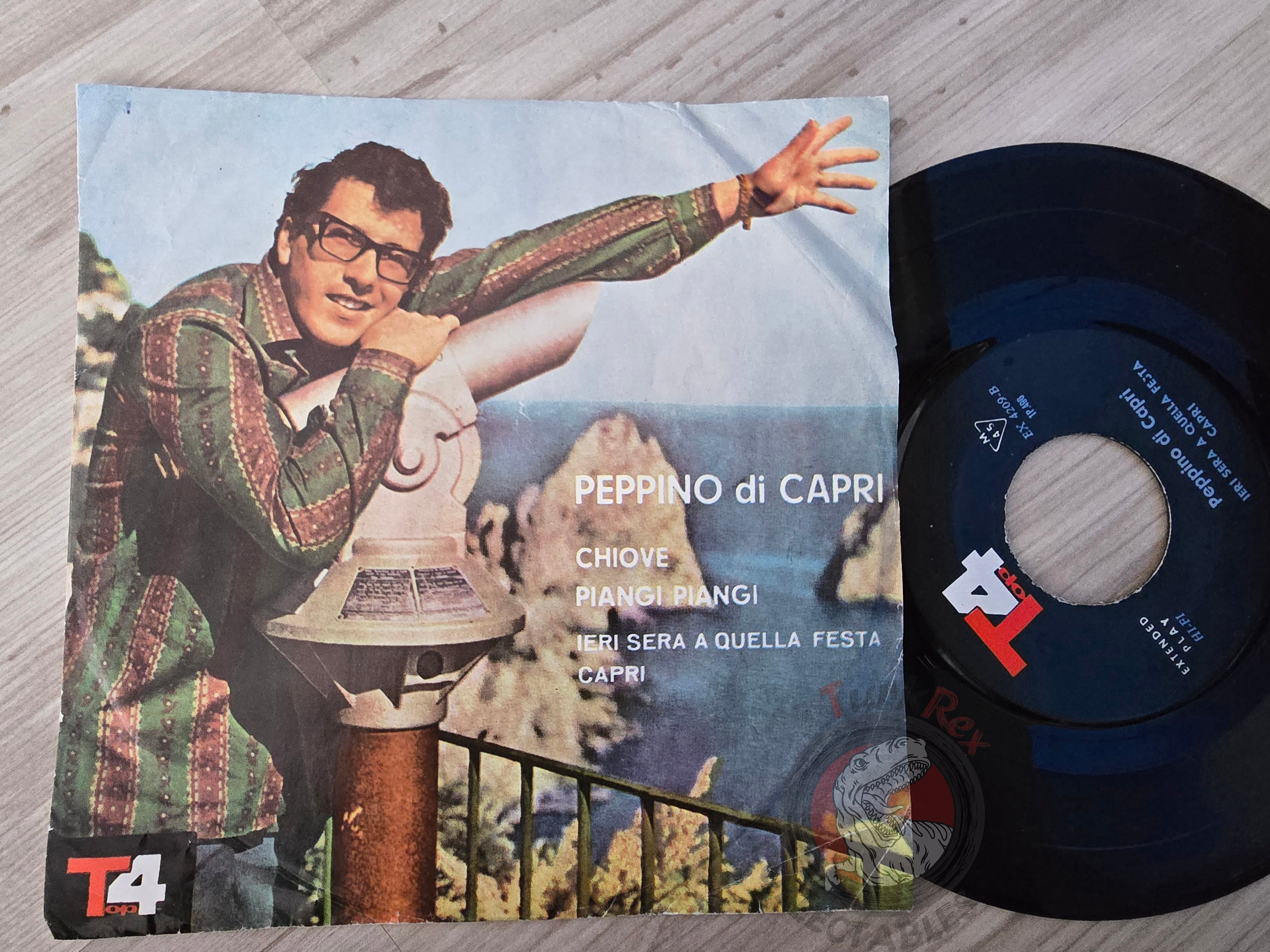 Peppino Di Capri – Chiove / Piangi Piangi 7" Iran Pressing Vinyl Iranian Edition