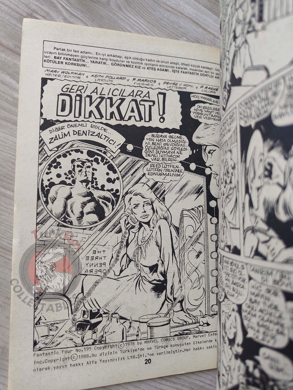 Fantastic Four #2 1988 Turkish Comic Turkey #194 #195 #196 #197