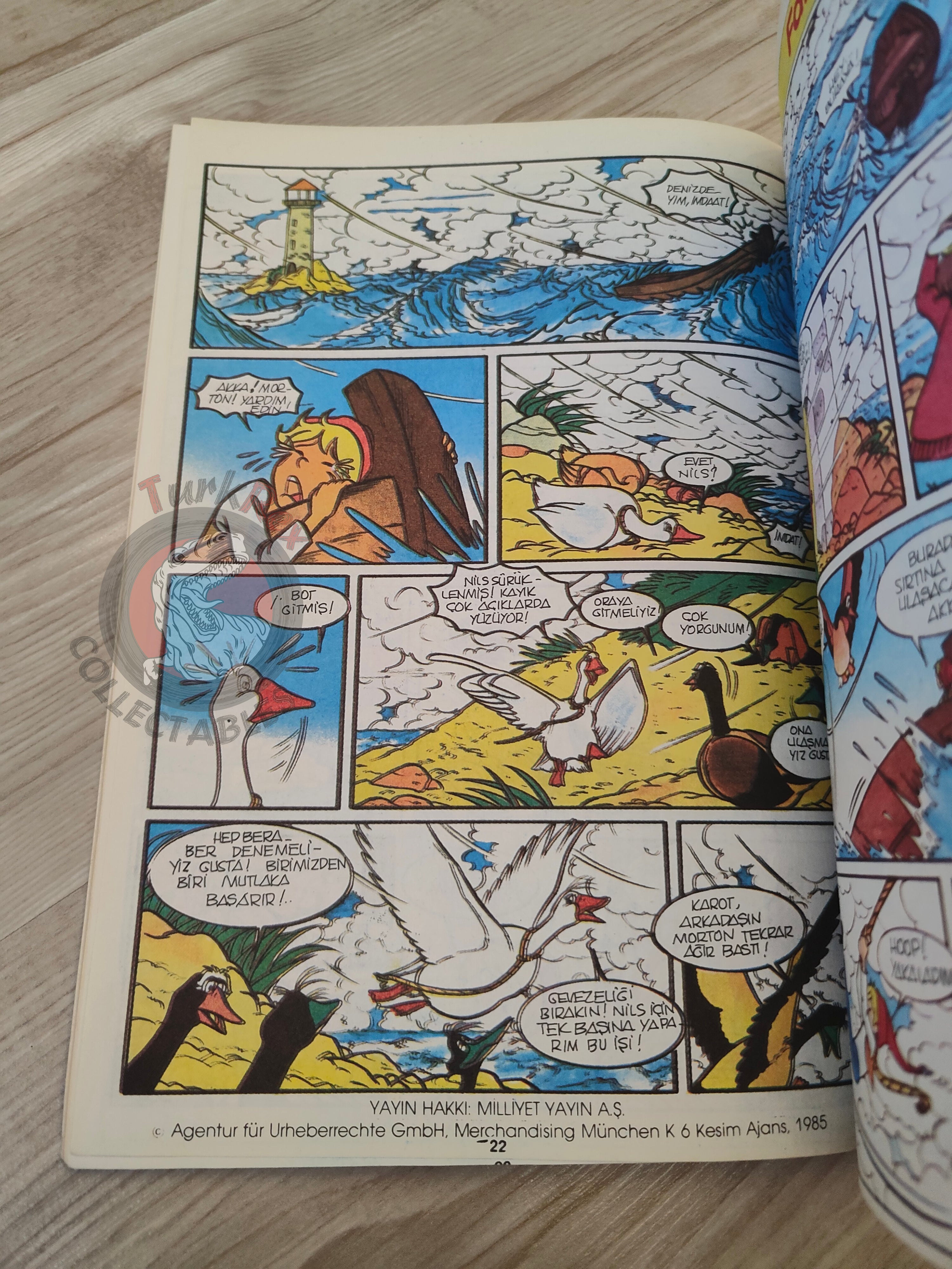 The Wonderful Adventures of Nils #5 1985 Turkish Comic Turkey Selma Lagerlöf