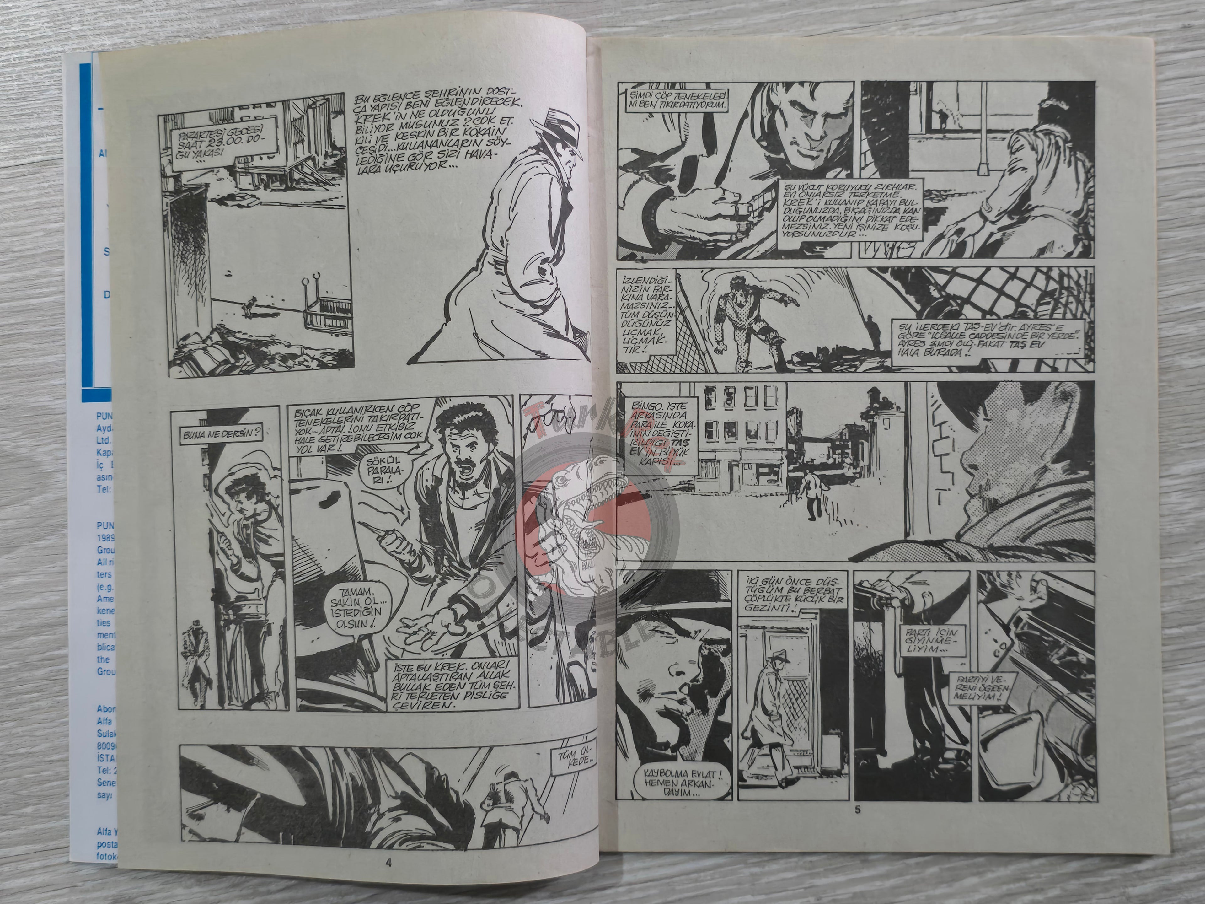 The Punisher #18 1992 Turkish Comic Turkey #1 Magazine #3