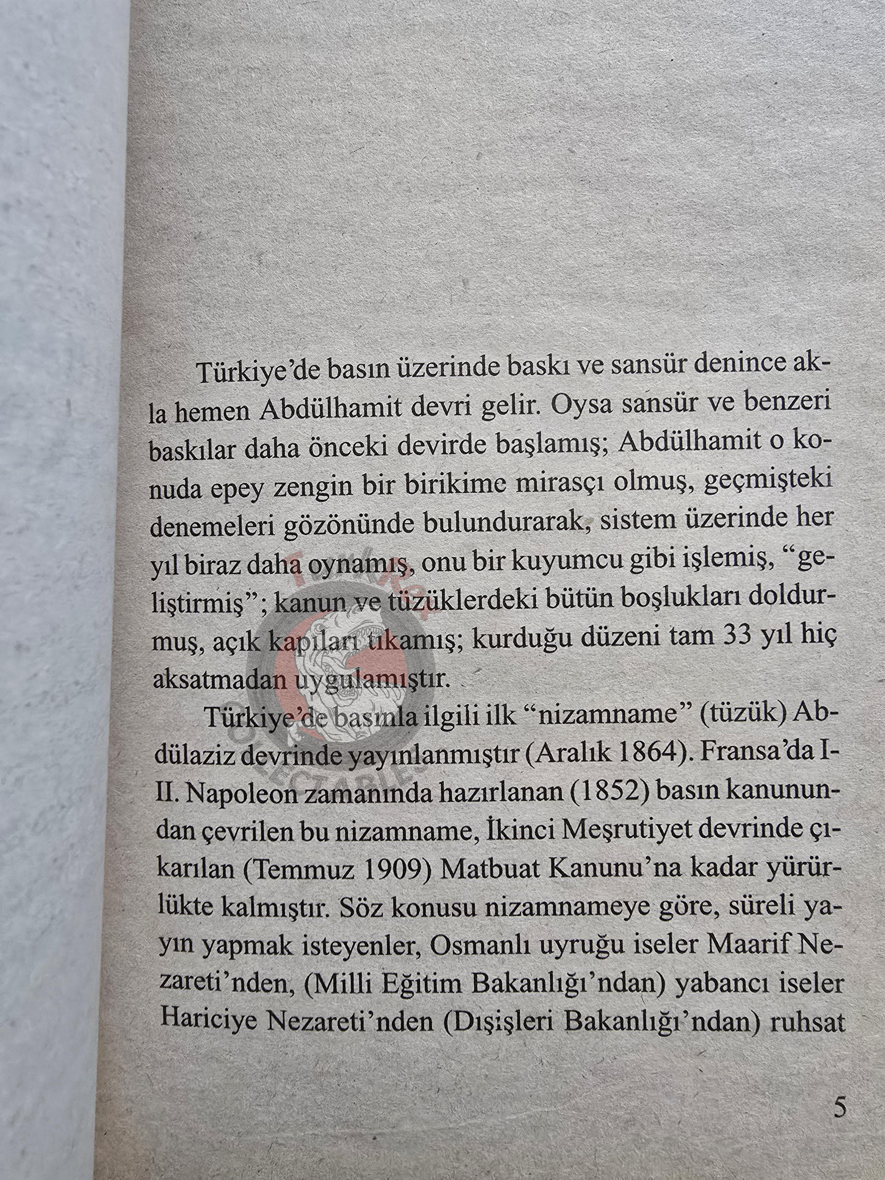 Cevdet Kudret – Censorship in Abdulhamid II Era 2000 Turkish Book Turkey Ottoman