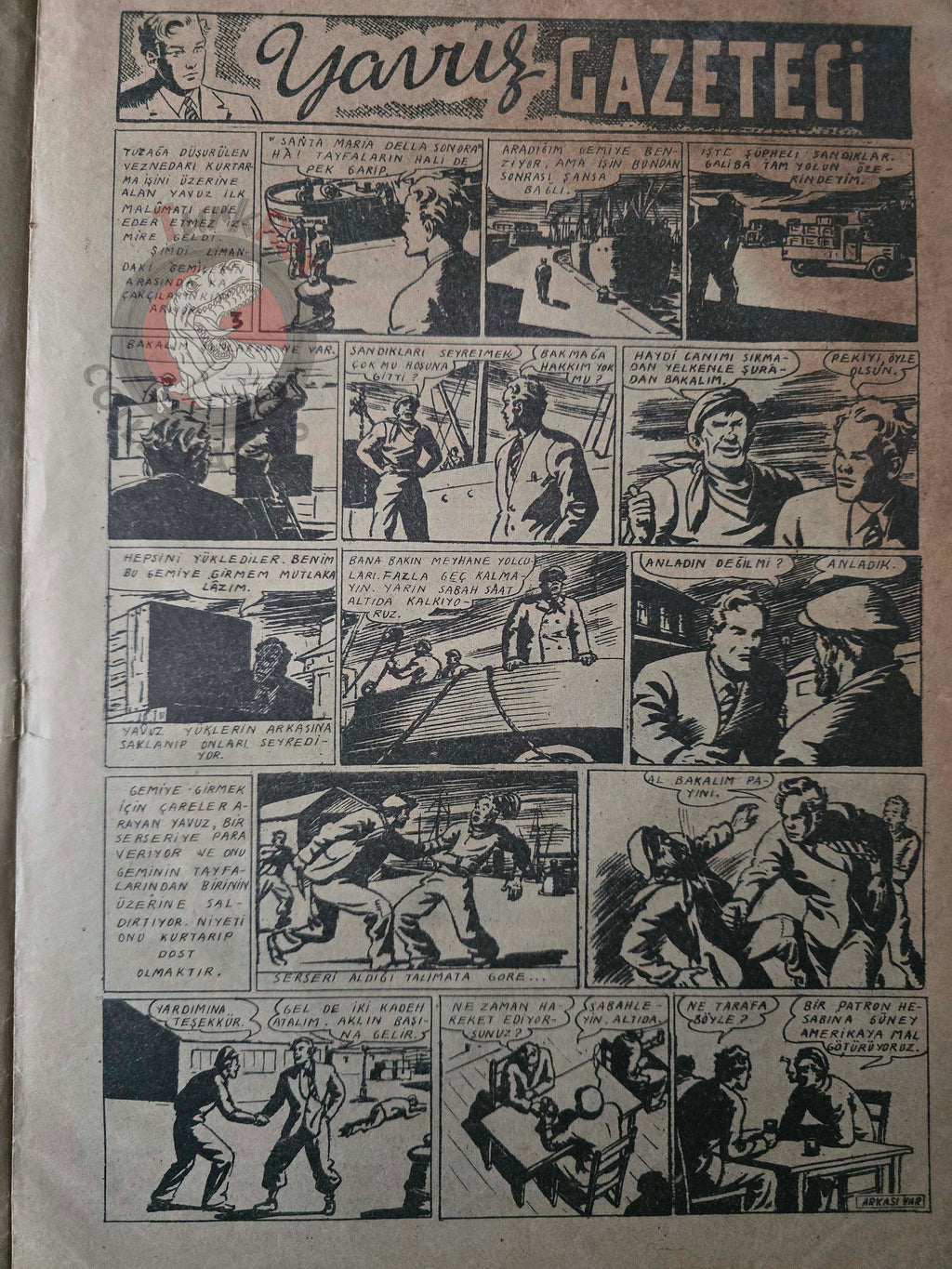 Binbir Roman #3 1948 The Phantom - Mandrake the Magician Turkish Comic Mag Turkey