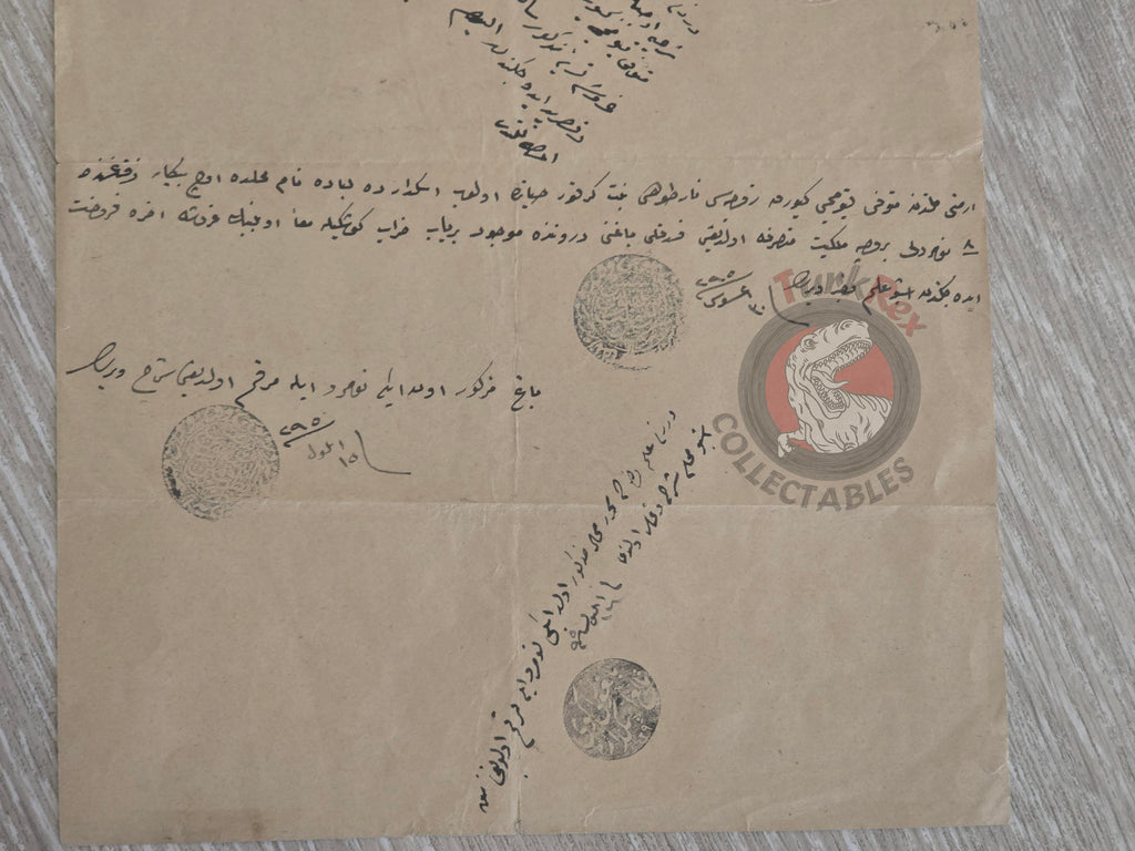Ottoman 1879 Property Sale Deed İstanbul Armenian and Muslim Citizens Armenia Jeweler