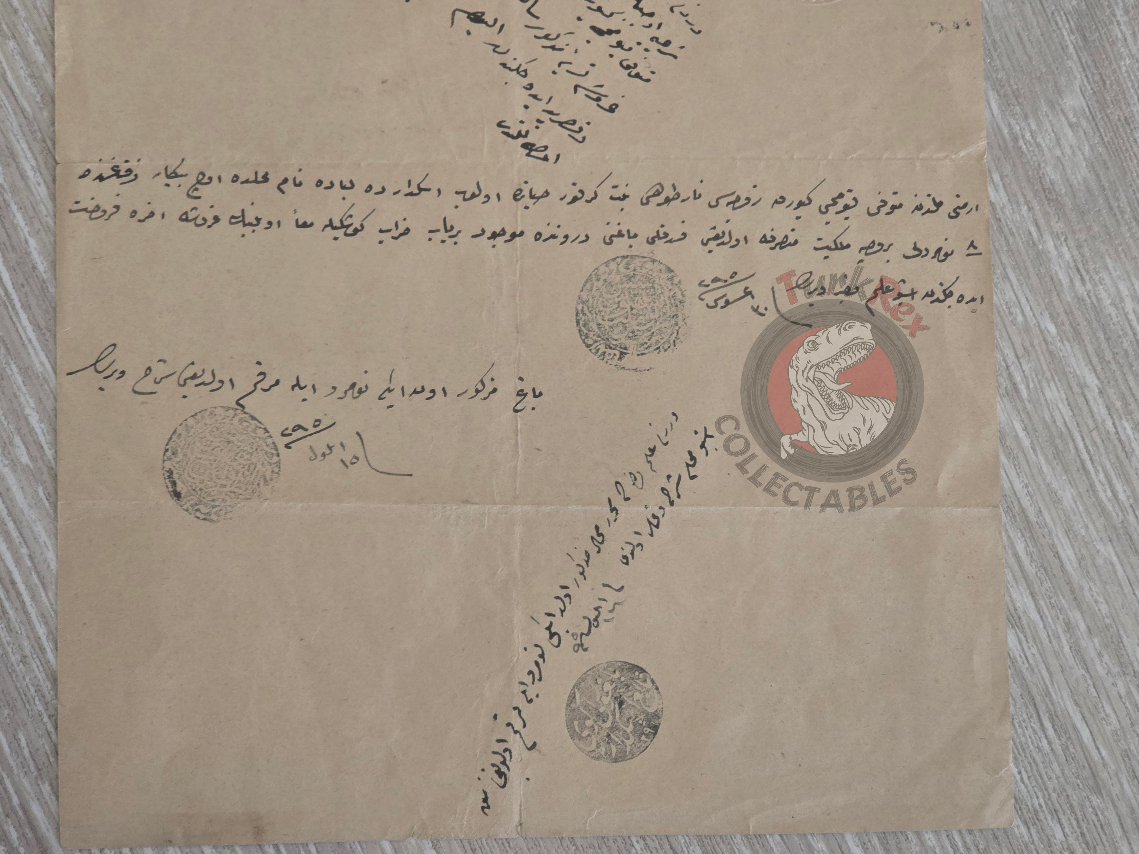 Ottoman 1879 Property Sale Deed İstanbul Armenian and Muslim Citizens Armenia Jeweler