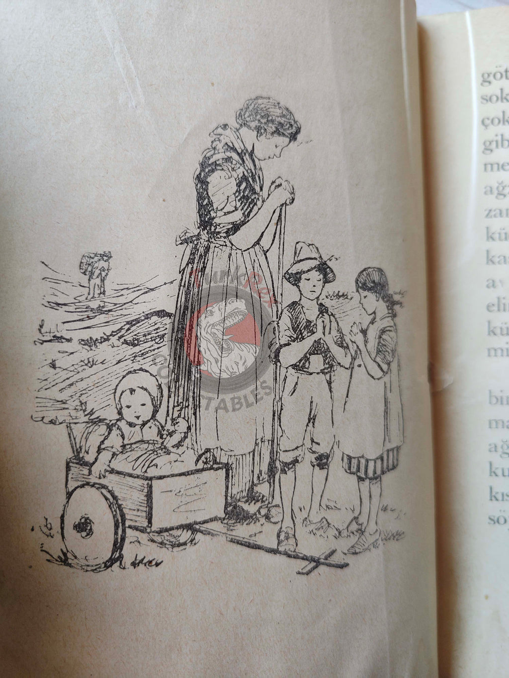 Lucy Fitch Perkins – The Swiss Twins 1929 Turkish Book Turkey Illustrated