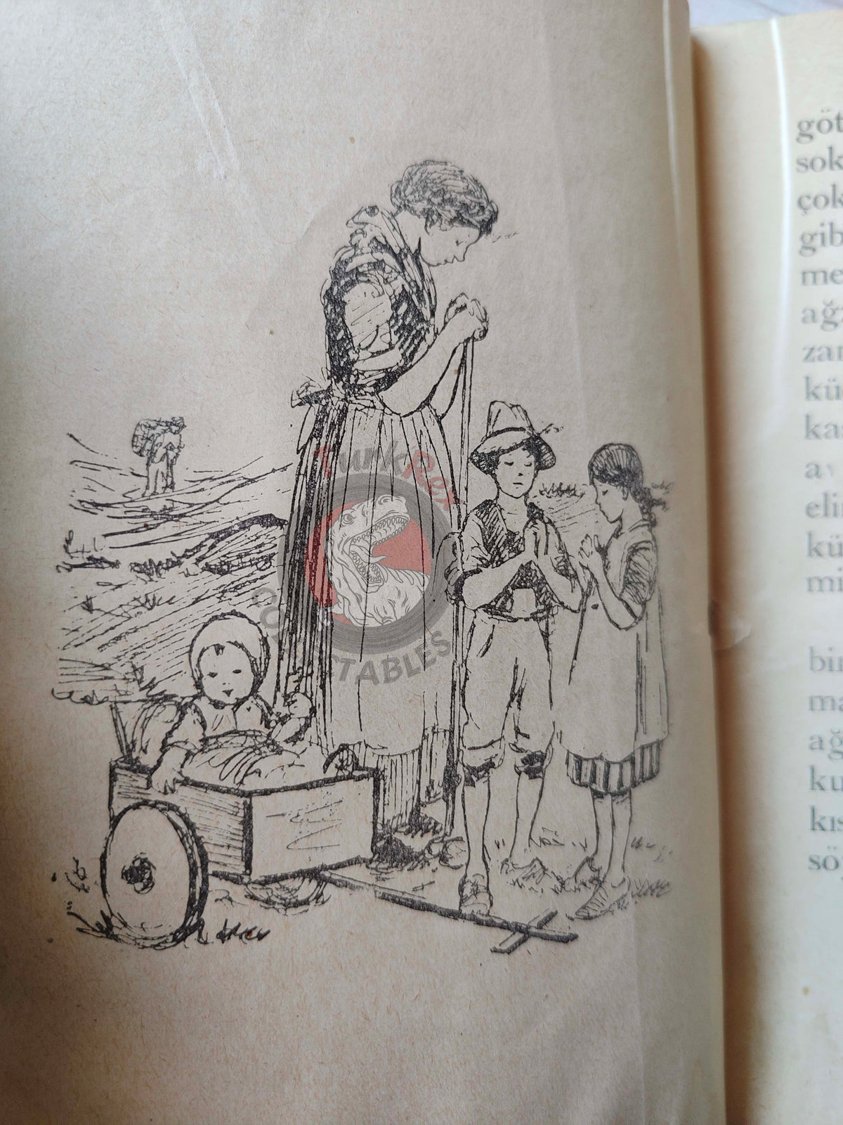 Lucy Fitch Perkins – The Swiss Twins 1929 Turkish Book Turkey Illustrated