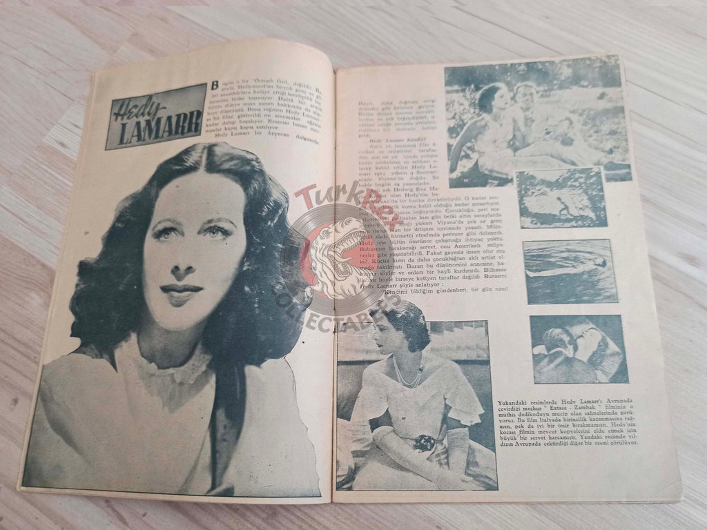 Yıldız 1944 Hedy Lamarr Special Issue Turkish Mag Turkey Hollywood Bio