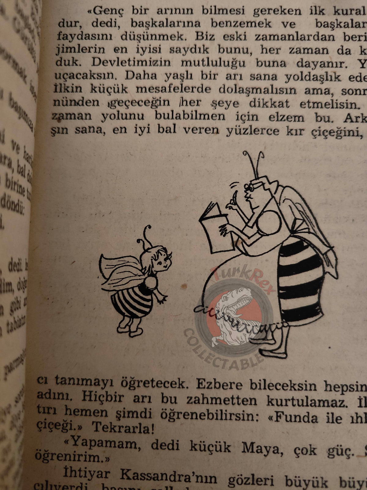 Waldemar Bonsels – Maya the Bee 1954 Turkish Book Turkey Illustrated