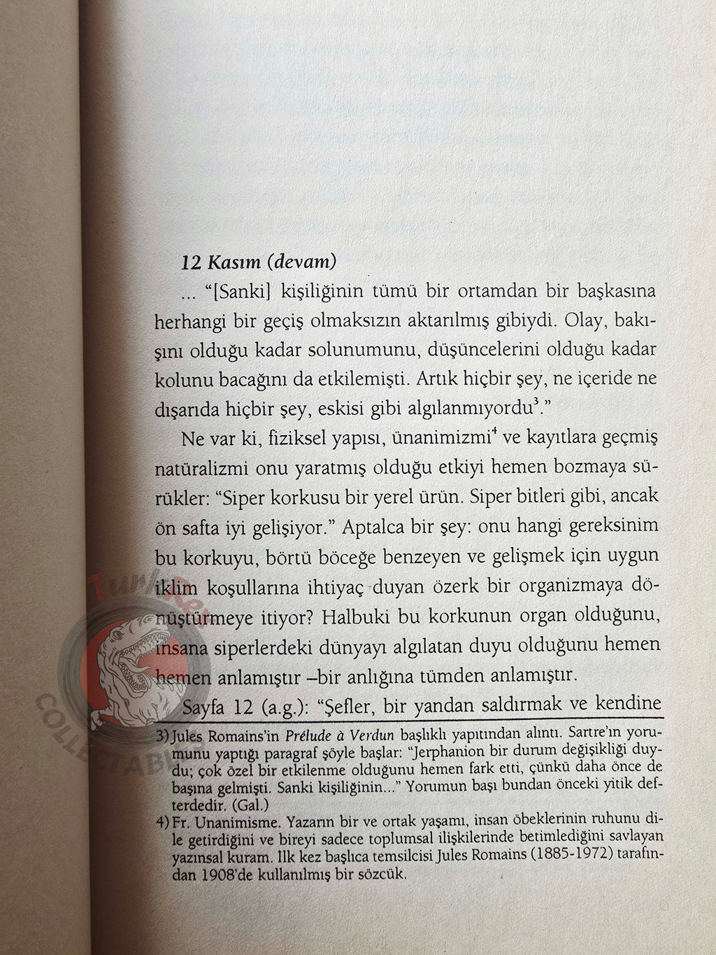 Jean-Paul Sartre – War Diaries 2006 Turkish Book Turkey