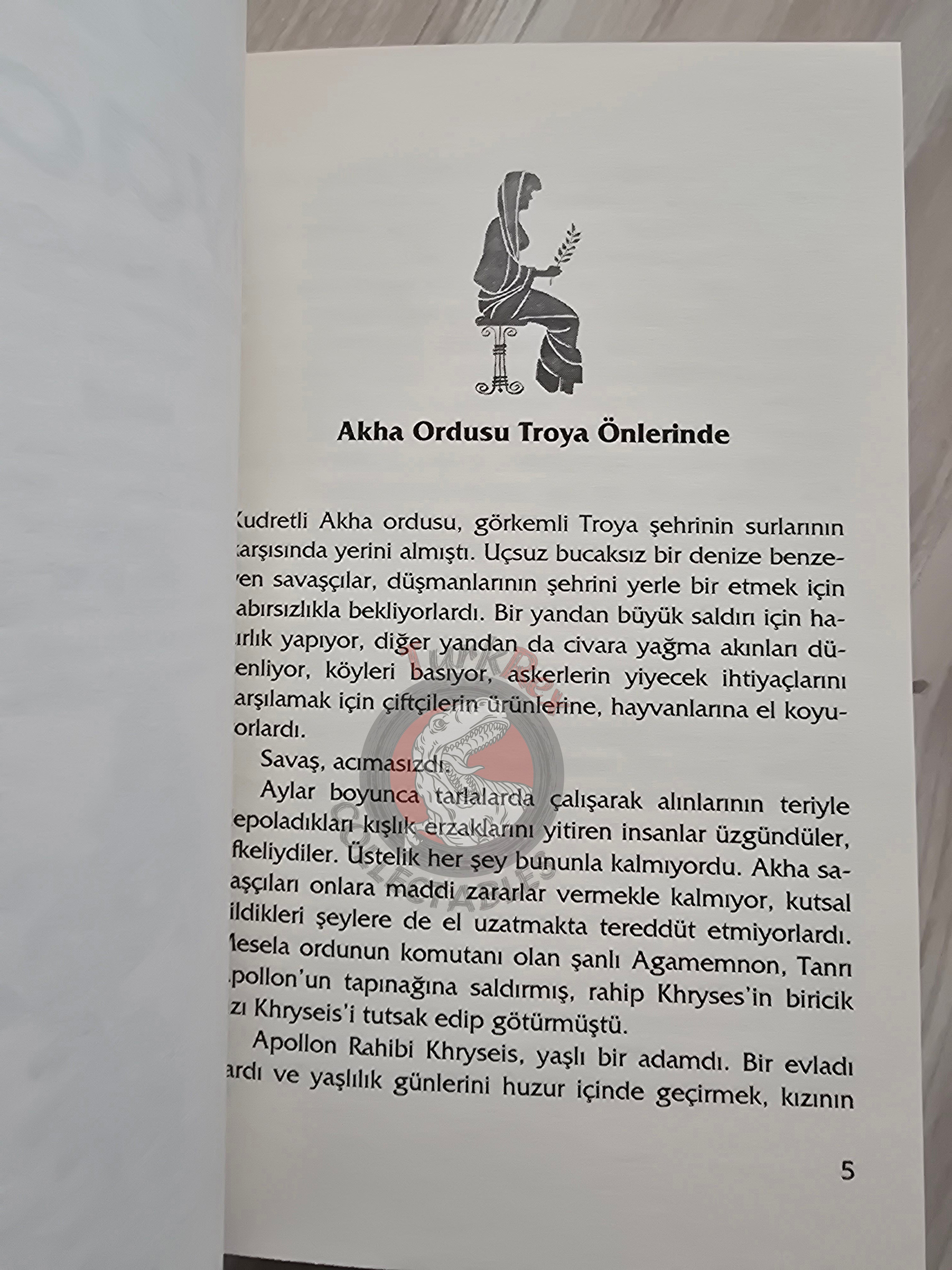 Iliad – Robert Krugmann 2003 Turkish Book Turkey Illustrated by Turkish Artist