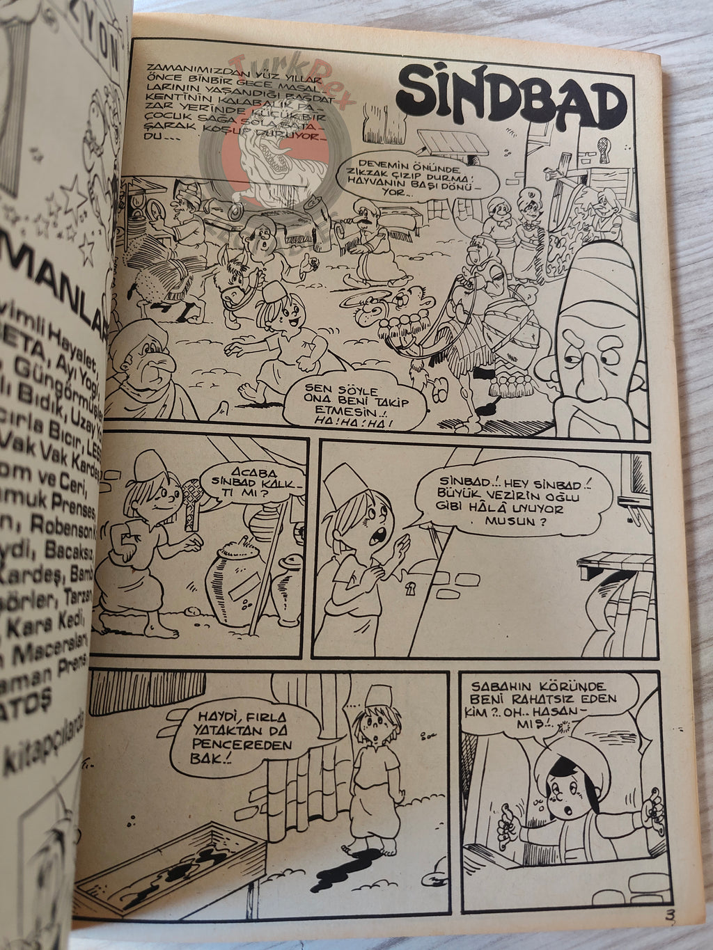 Sinbad the Sailor –  Altın Seri #15 80s Turkish Comic Turkey