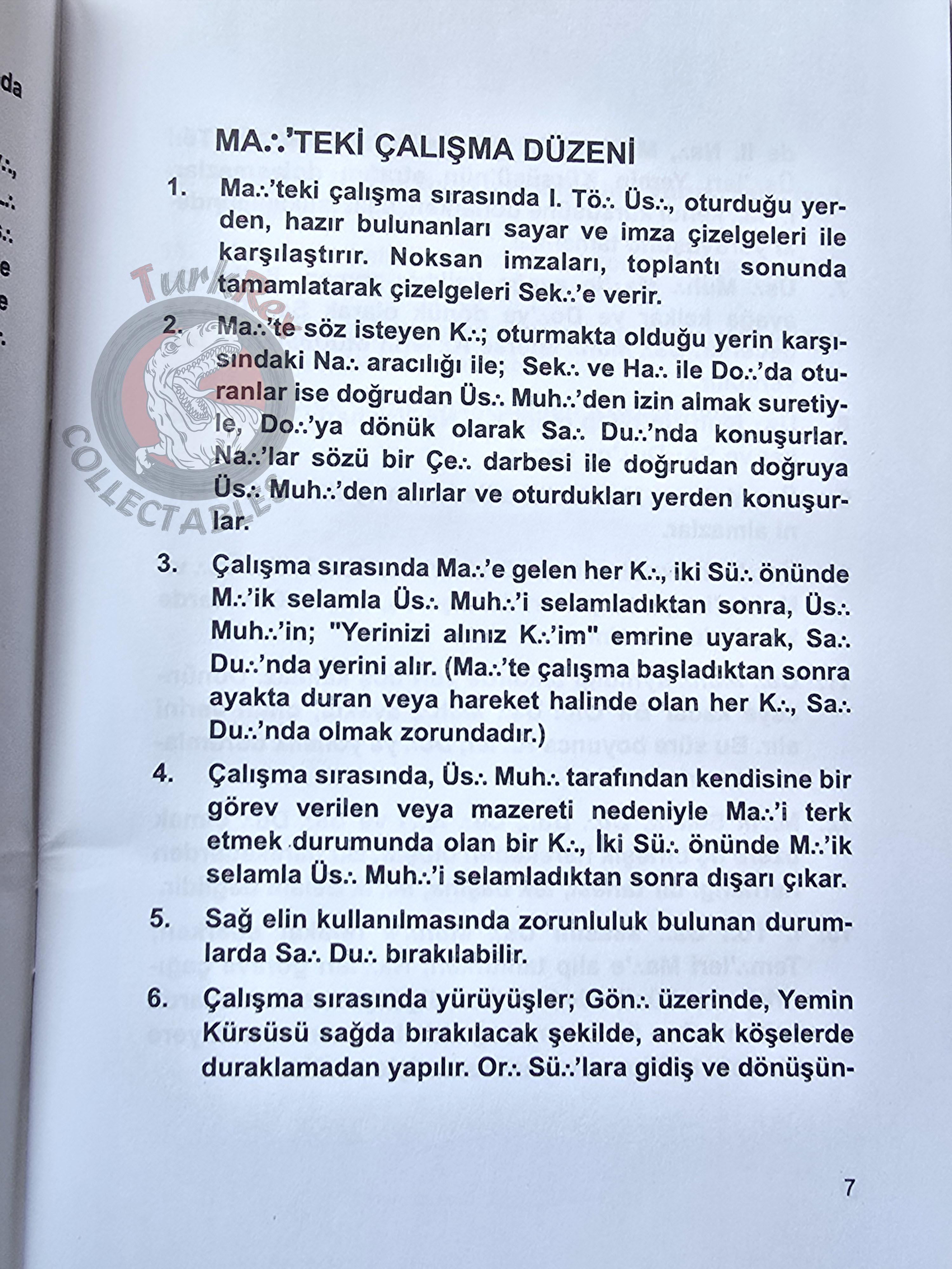 Turkish Freemasonry 2nd Degree Ritual Fellow Craft 2014 Booklet Masonic Masons of Turkey