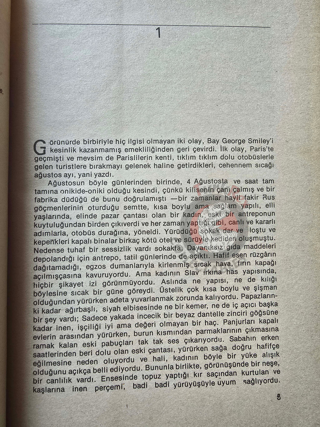 John le Carré – Smiley’s People 1980 1st Turkish Book Turkey
