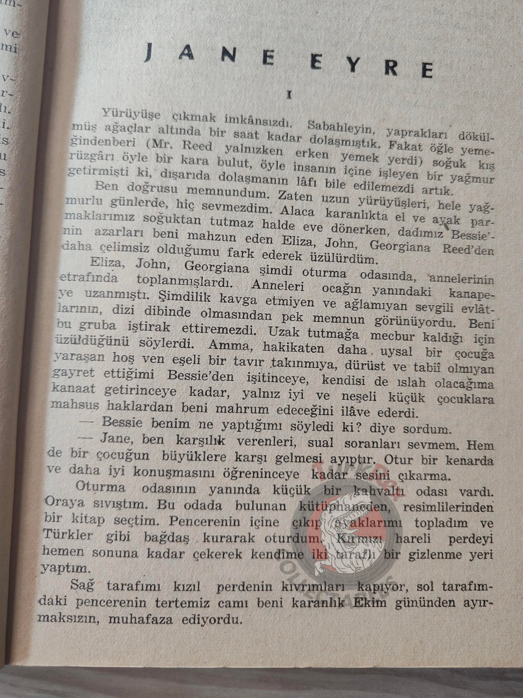 Charlotte Brontë – Jane Eyre 1946 Turkish Book Turkey