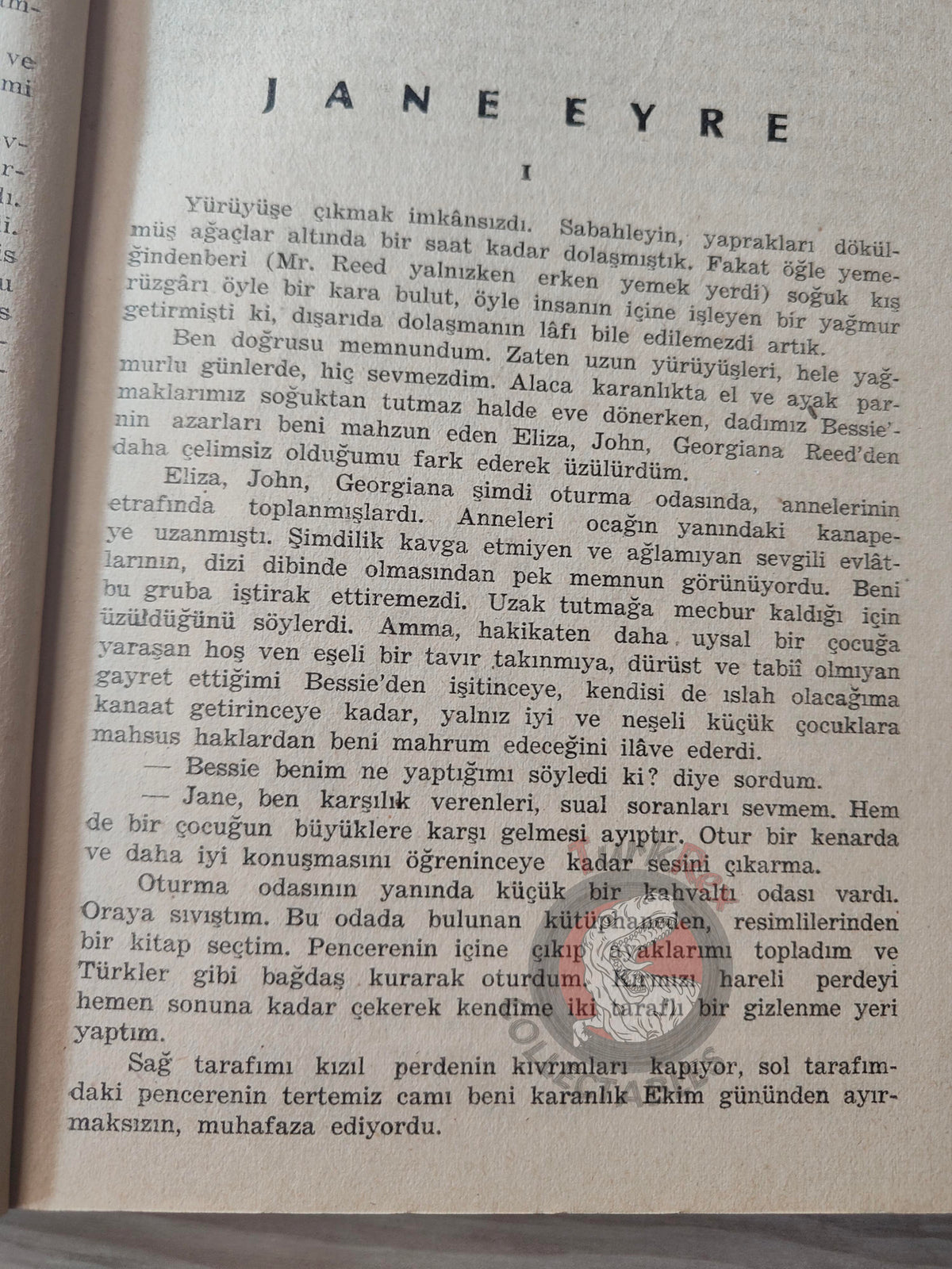 Charlotte Brontë – Jane Eyre 1946 Turkish Book Turkey
