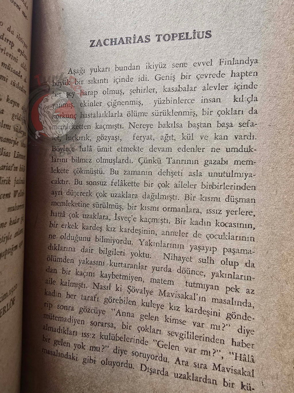 Selma Lagerlöf – Zacharias Topelius 1957 1st Turkish Book Turkey