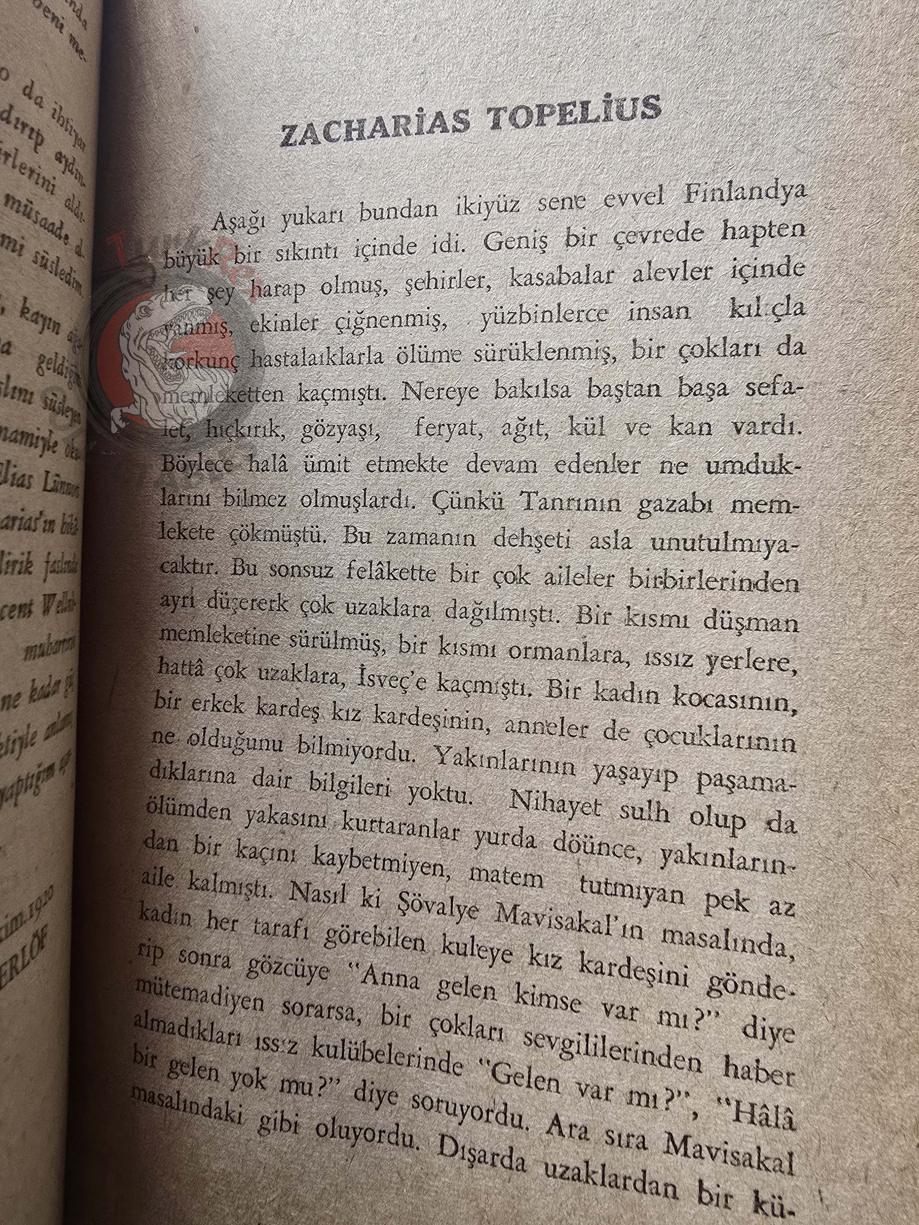 Selma Lagerlöf – Zacharias Topelius 1957 1st Turkish Book Turkey