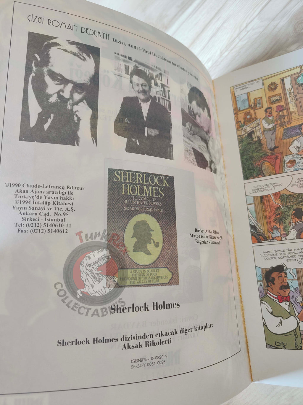 Sherlock Holmes – The Hound of the Baskervilles Turkish Comic Turkey André-Paul Duchâteau