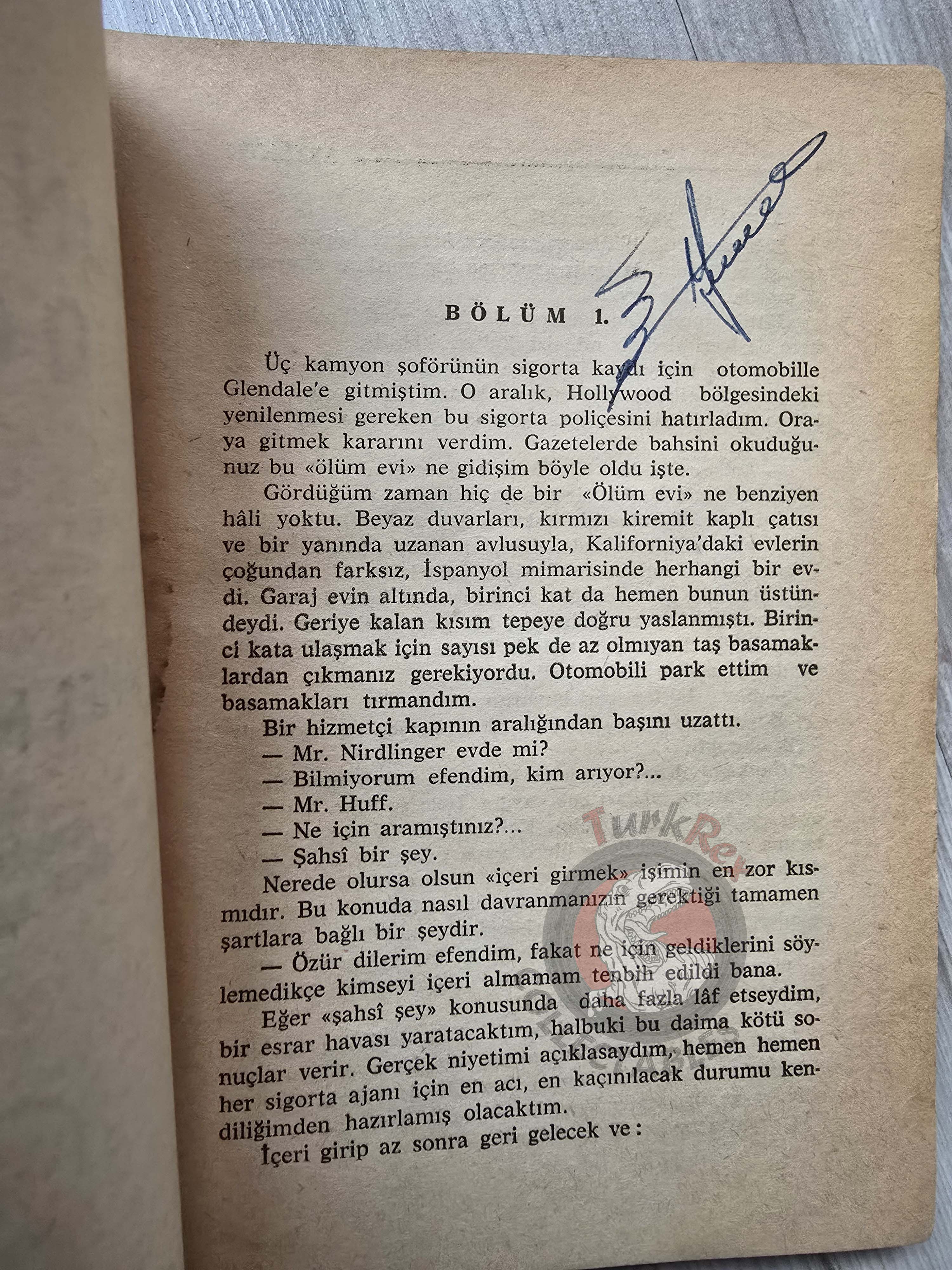 James M. Cain – Double Indemnity 1962 1st Turkish Book Turkey