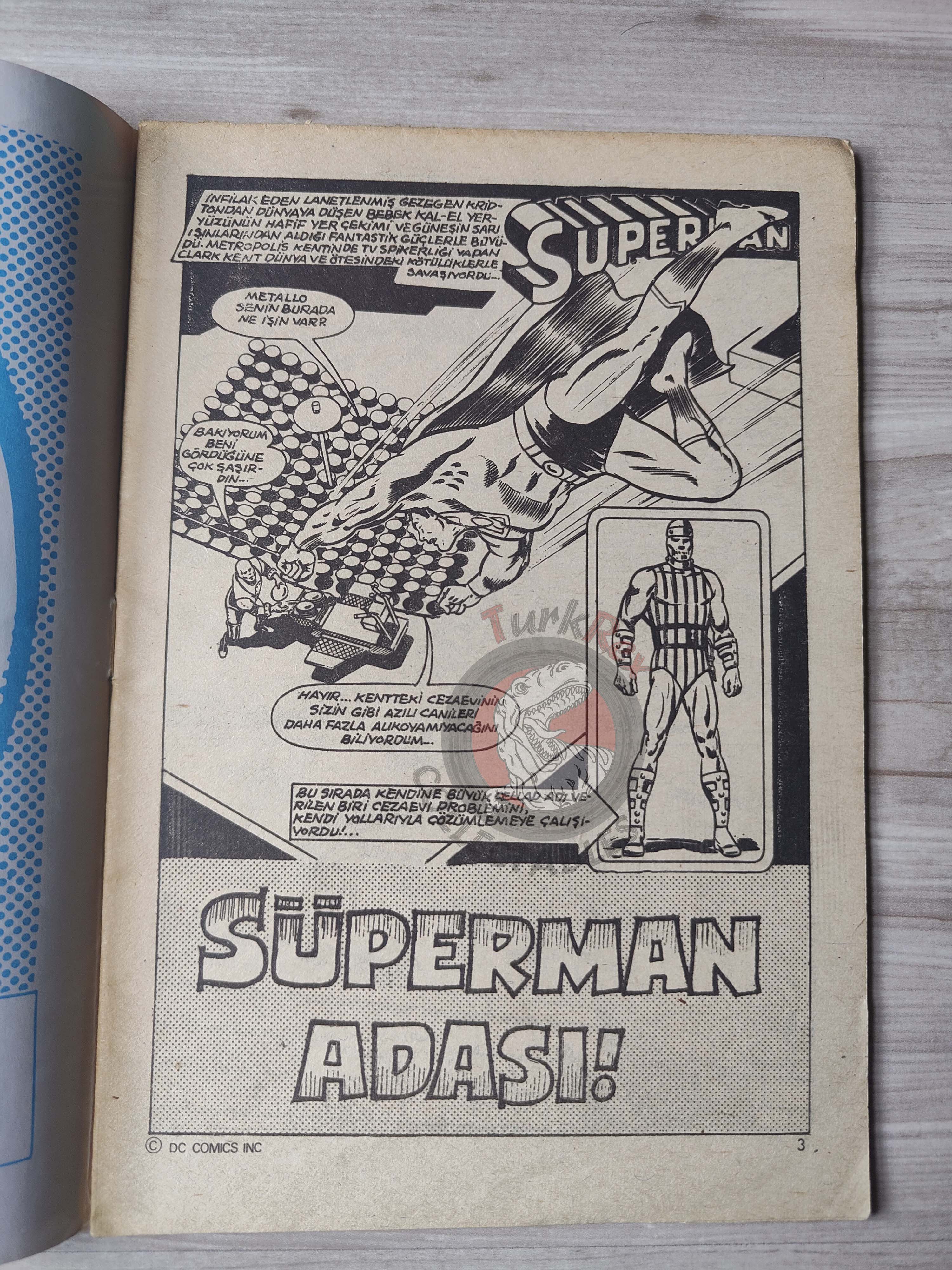 Superman #8 1980 Turkish Comic Turkey #331 Superboy #232 Fuss Pot Norman Mansbridge