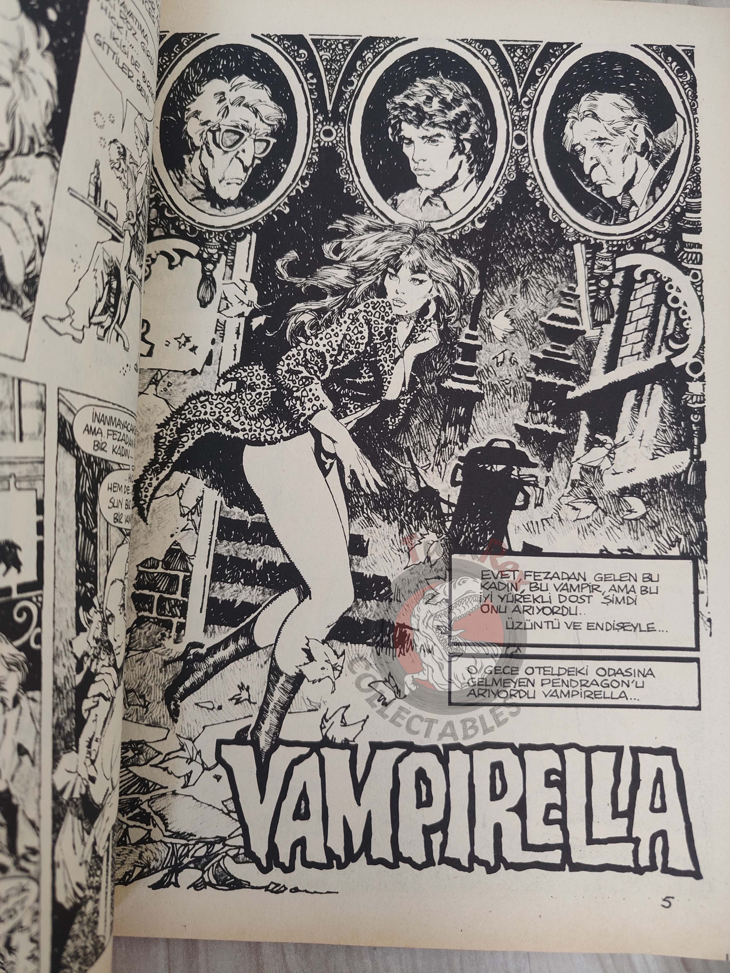 Vampirella #27 1977 Turkish Comic Turkey Warren cover #60 Space 1999 Planet Of The Apes