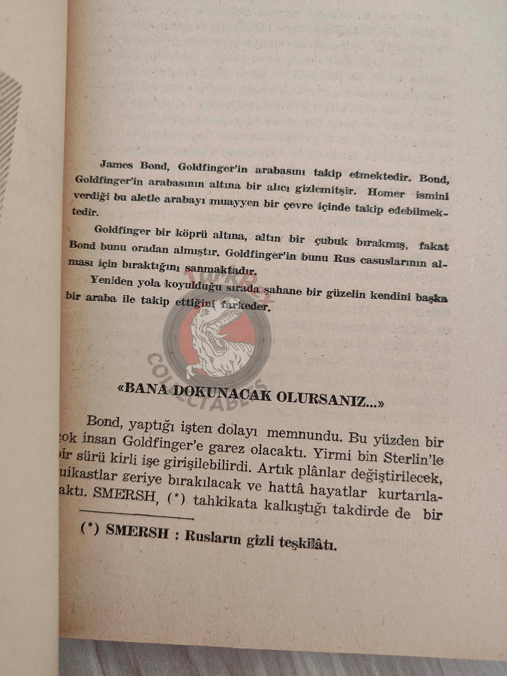 James Bond - Goldfinger 3 1965 Turkish Book Turkey Ian Fleming
