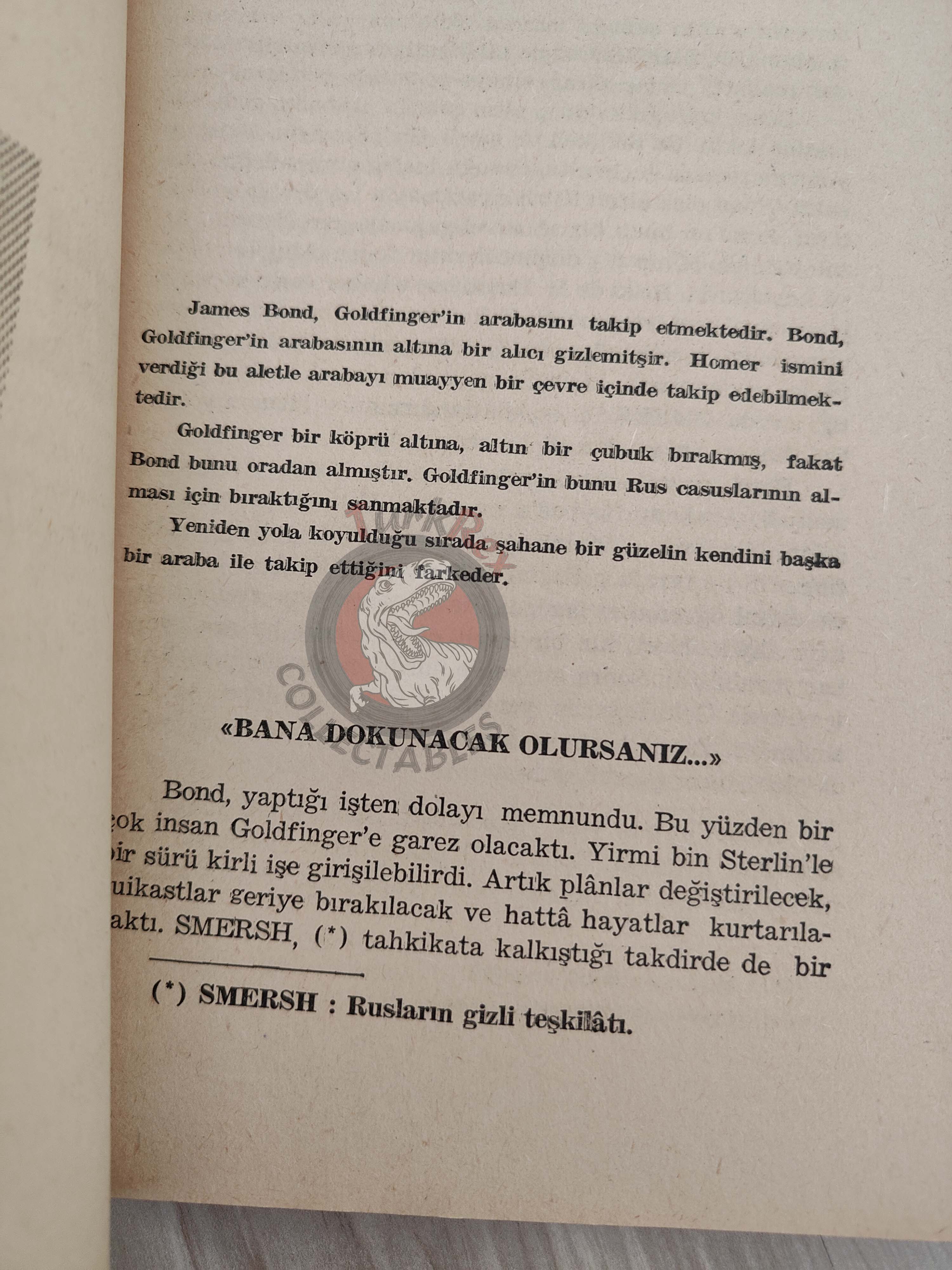 James Bond - Goldfinger 3 1965 Turkish Book Turkey Ian Fleming