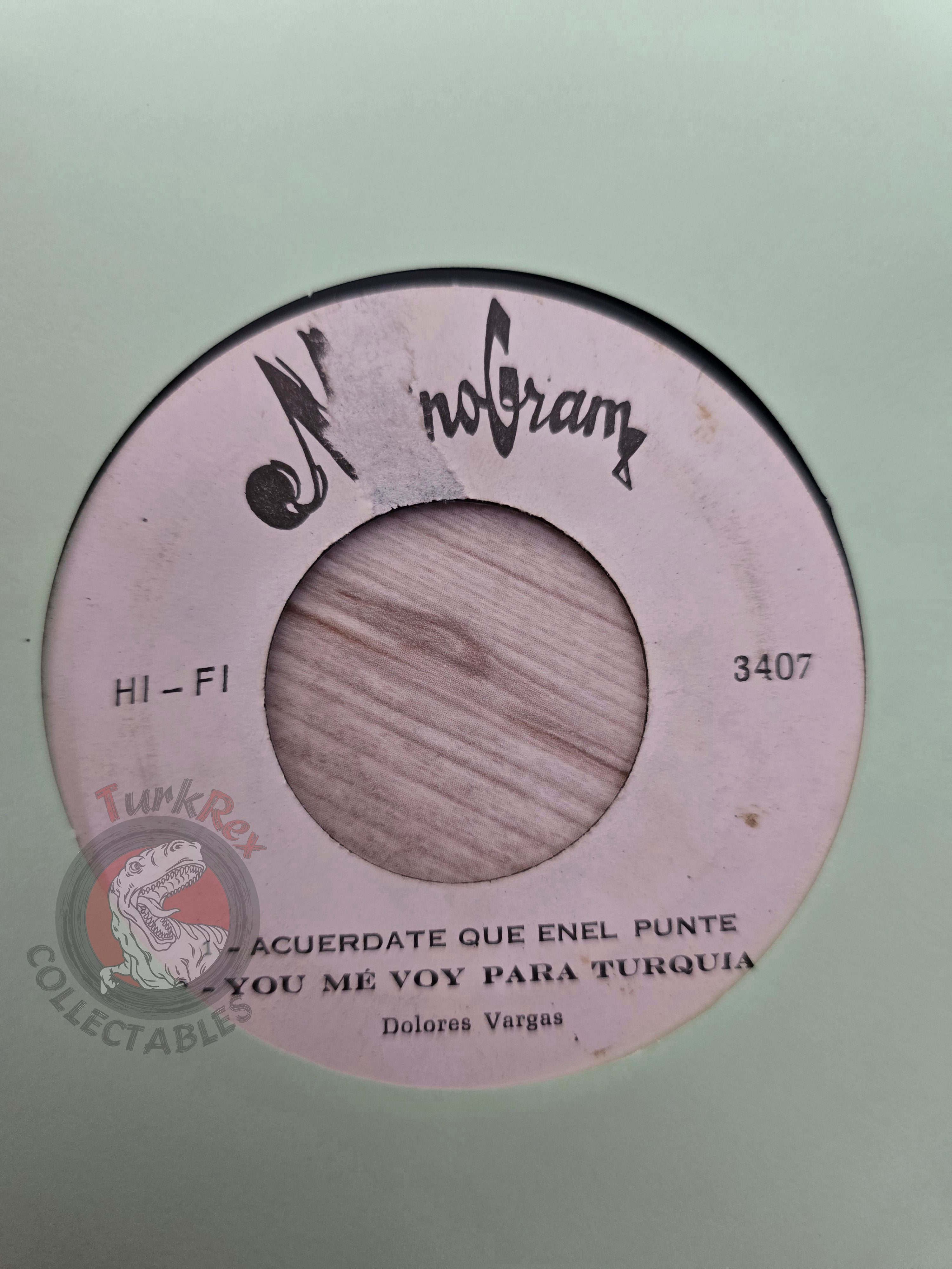 Dolores Vargas – La Terremoto 7" Iran Pressing Vinyl Iranian Edition