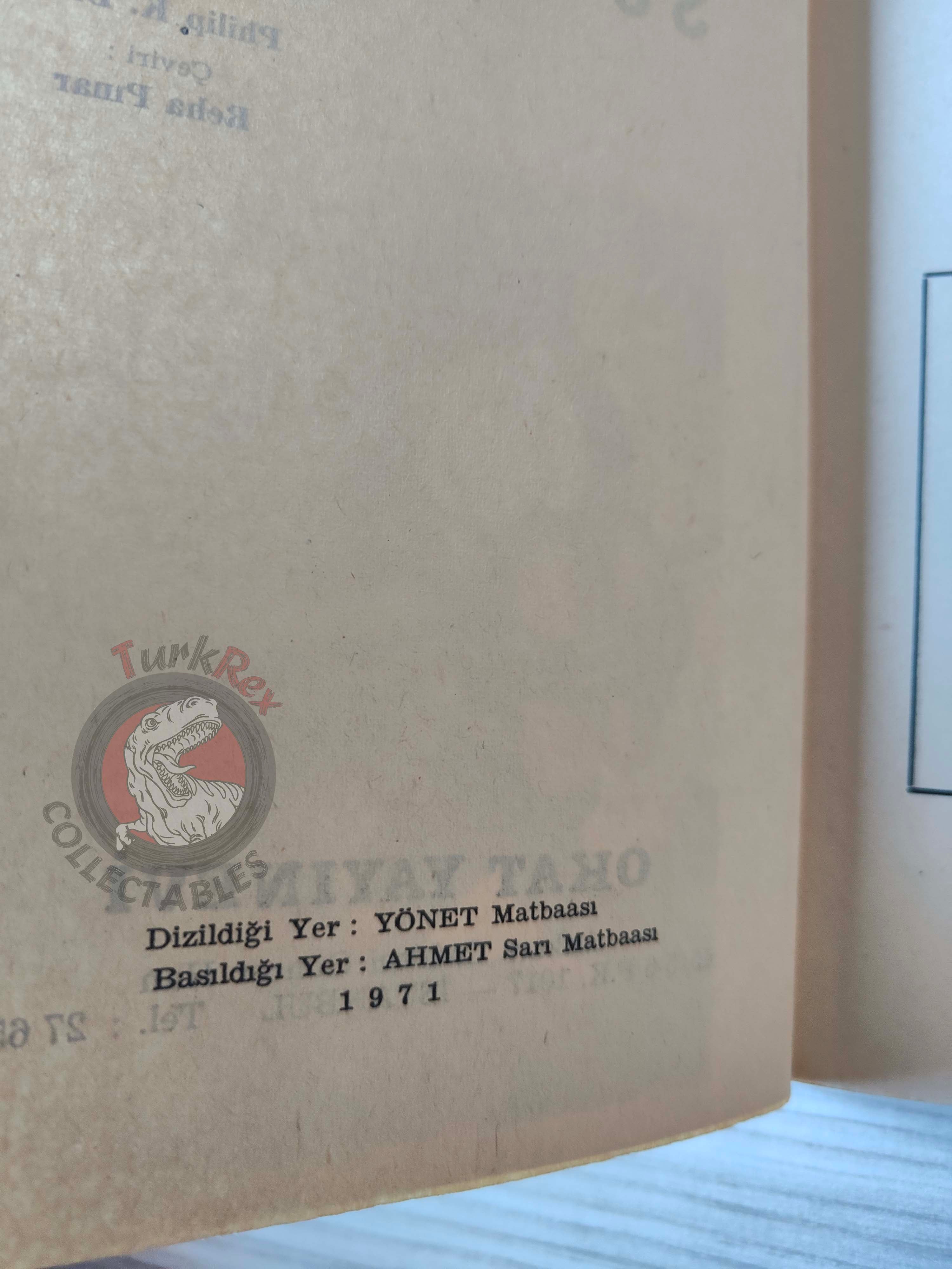 Philip K. Dick – Solar Lottery 1971 1st Turkish Book Turkey