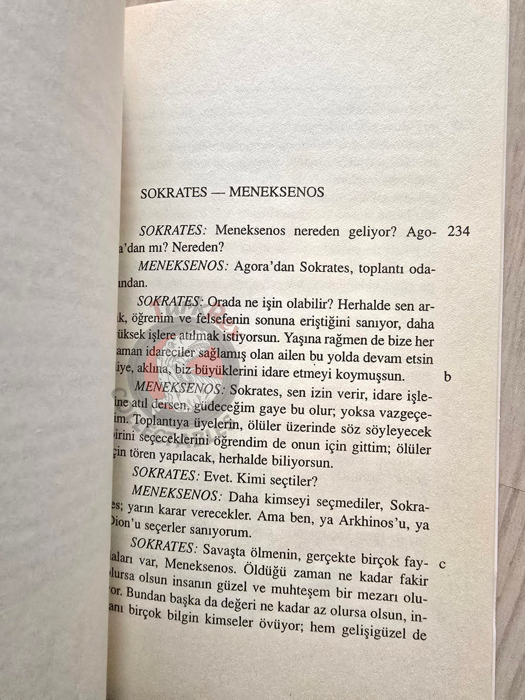 Plato – Menexenus 2001 Turkish Book Turkey