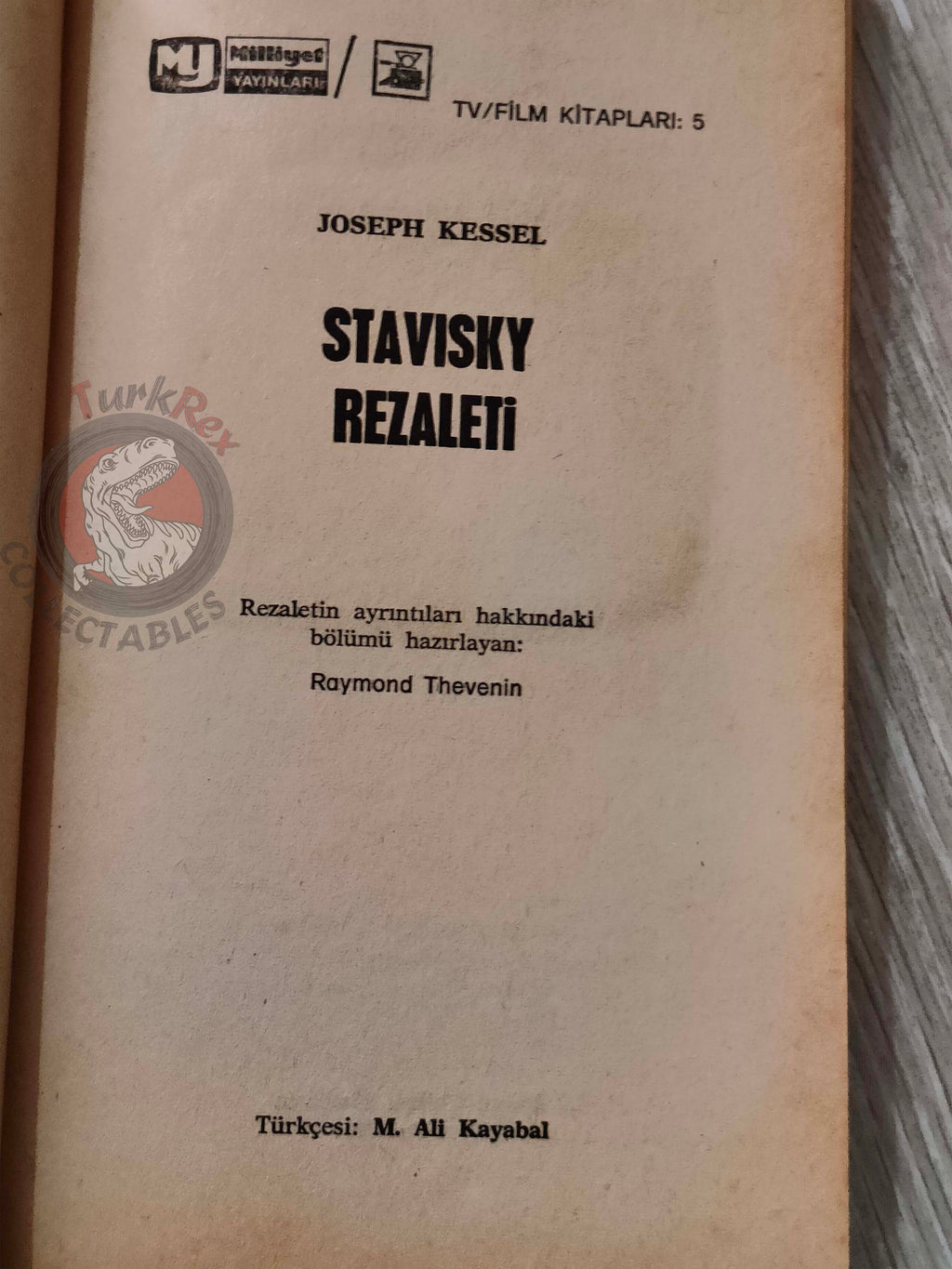 Joseph Kessel – Stavisky, l’homme que j’ai connu 1976 1st Turkish Book Turkey