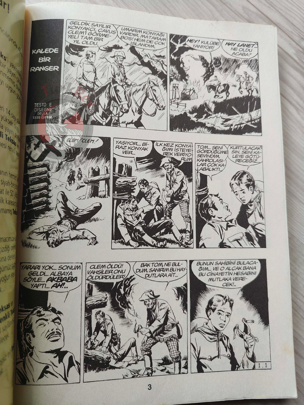 Capitan Miki #1 Il Ranger del Nevada Turkish Comic Turkey EsseGesse 2007