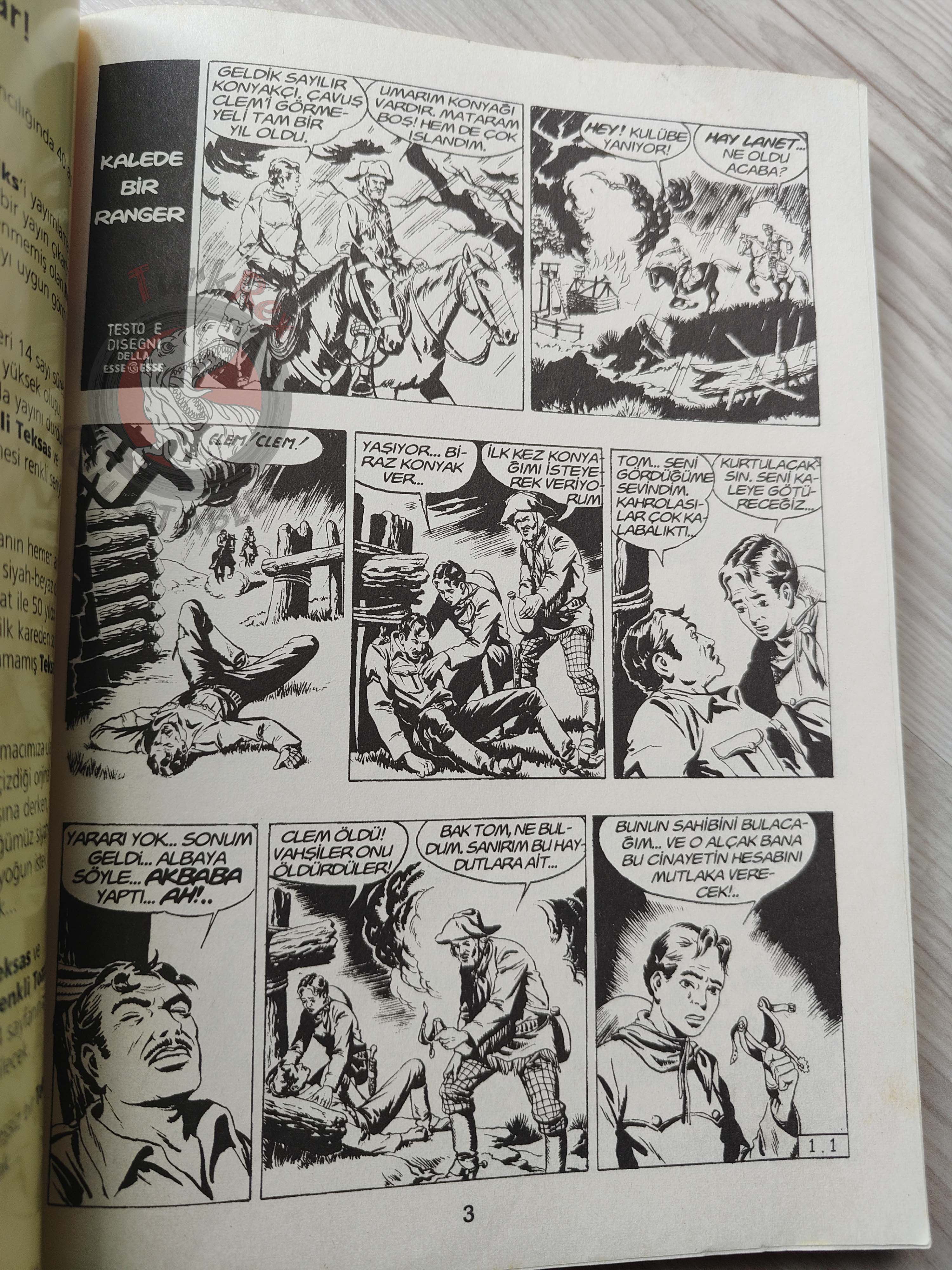 Capitan Miki #1 Il Ranger del Nevada Turkish Comic Turkey EsseGesse 2007