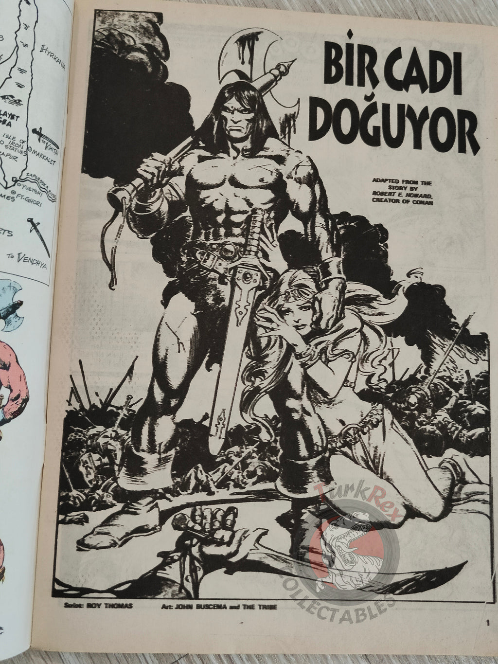 Conan #4 The Savage Sword of Conan #5 #6 Turkish Comic Turkey