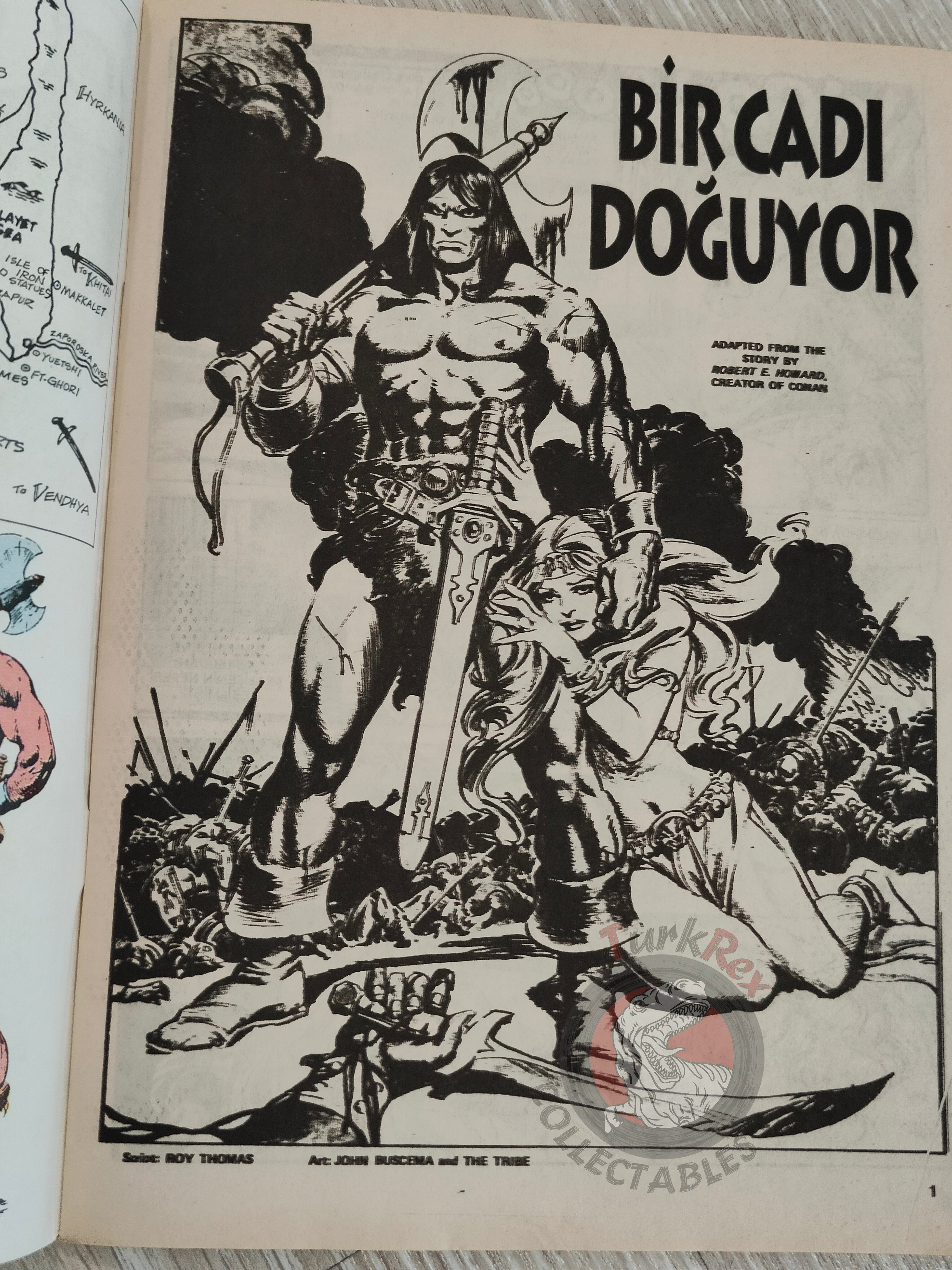 Conan #4 The Savage Sword of Conan #5 #6 Turkish Comic Turkey