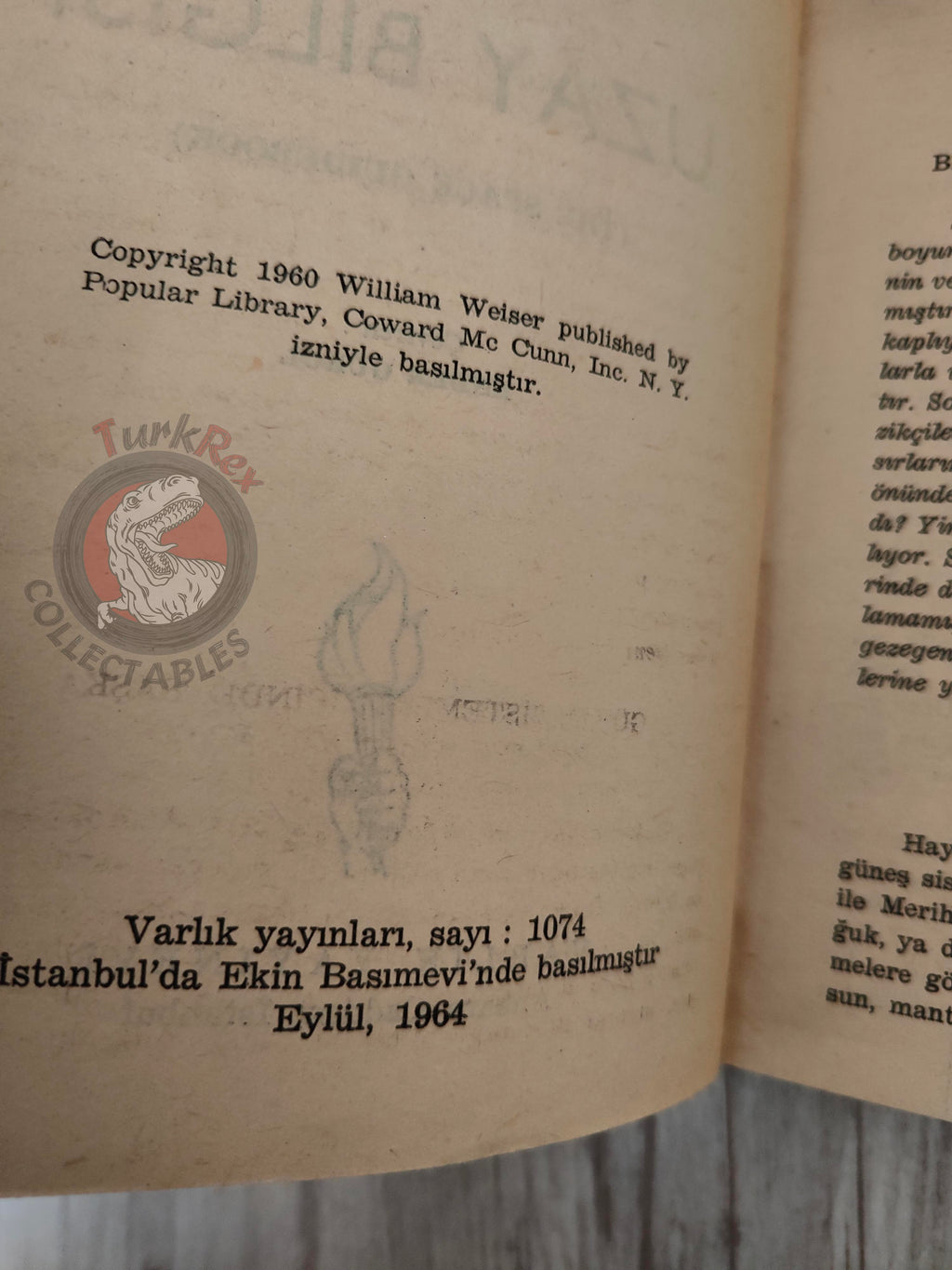 William J. Weiser – The Space Guidebook 1964 1st Turkish Book Turkey