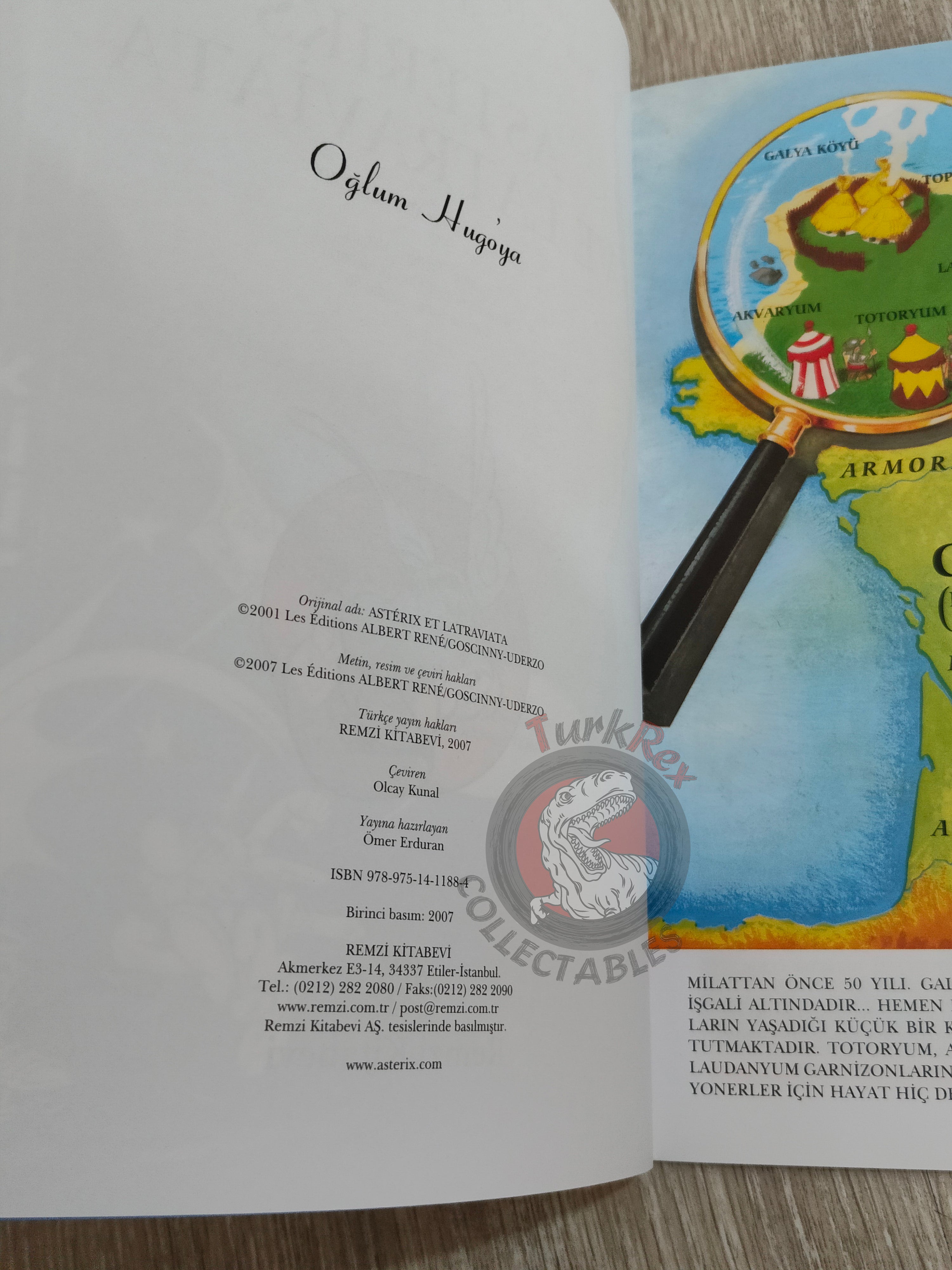 Asterix – Asterix and the Actress 2007 1st Edition Turkish Edition Comic Turkey