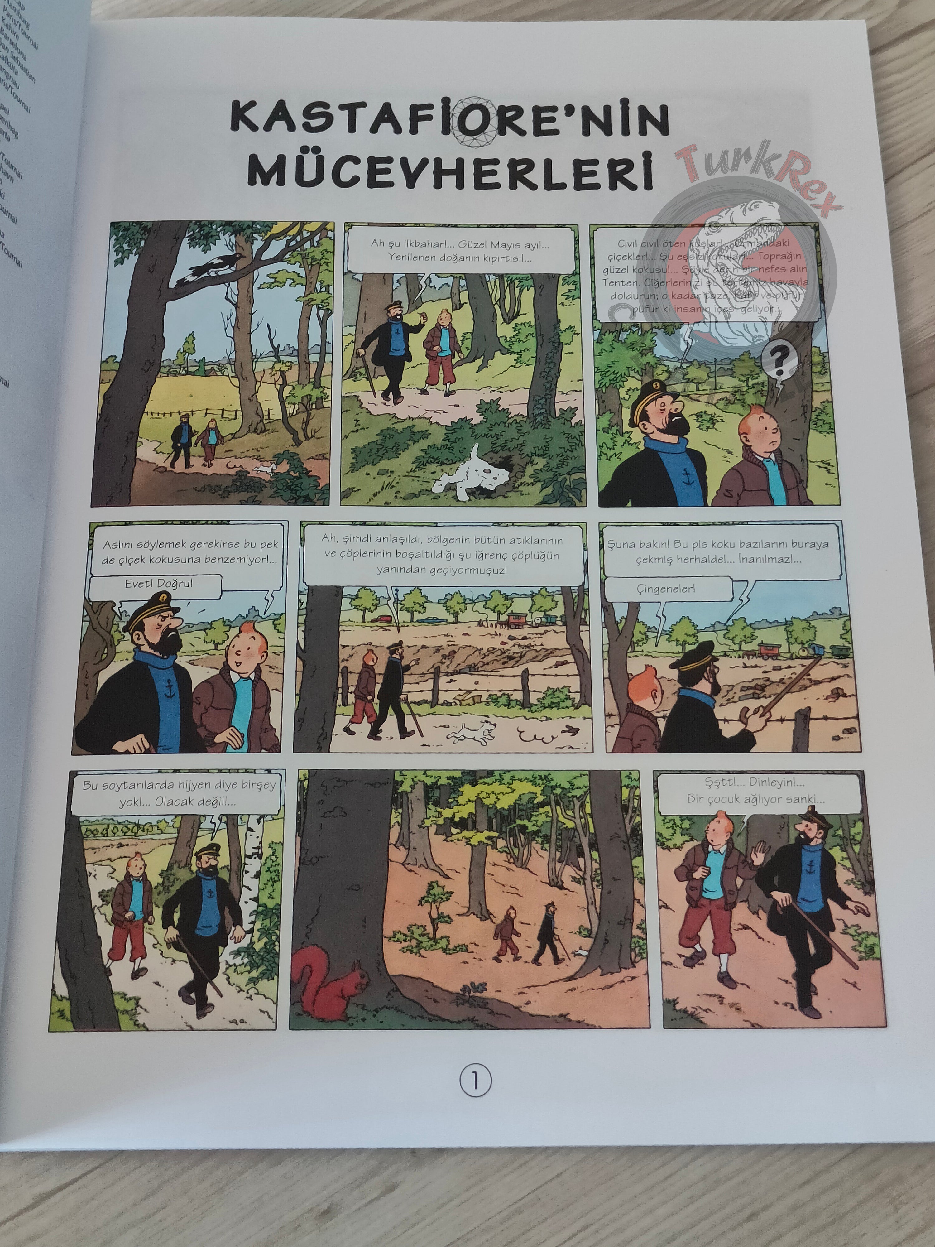 Tintin – The Castafiore Emerald 1998 Turkish Edition Comic Turkey 2nd YKY