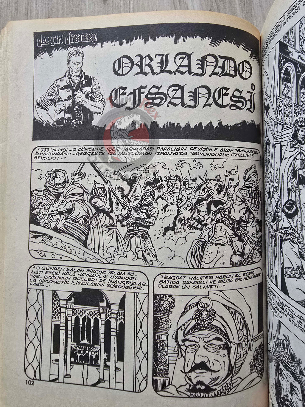 Martin Mystère #39 Orlando Il Paladino 80s Turkish Comic Turkey #93 #96