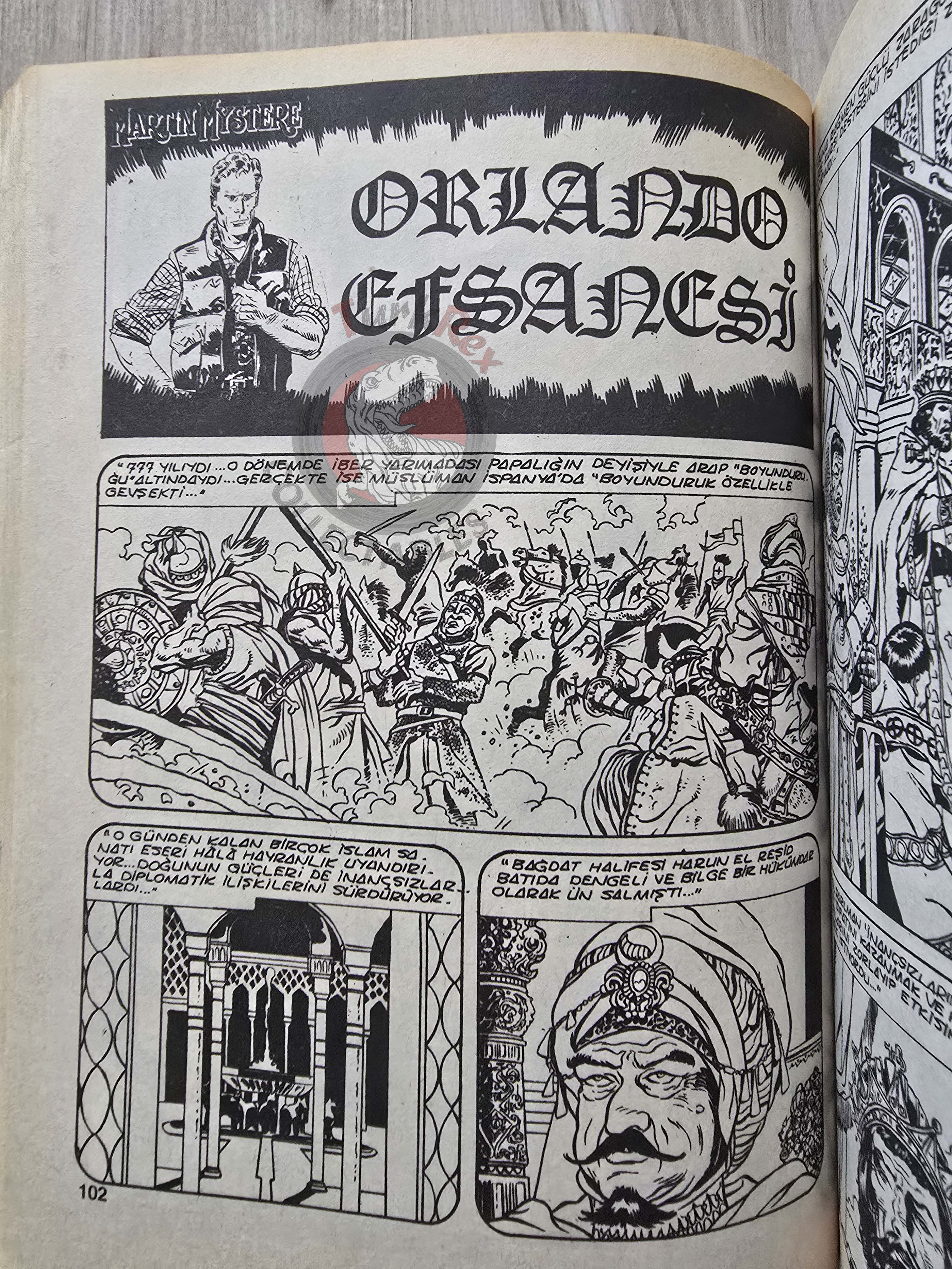 Martin Mystère #39 Orlando Il Paladino 80s Turkish Comic Turkey #93 #96